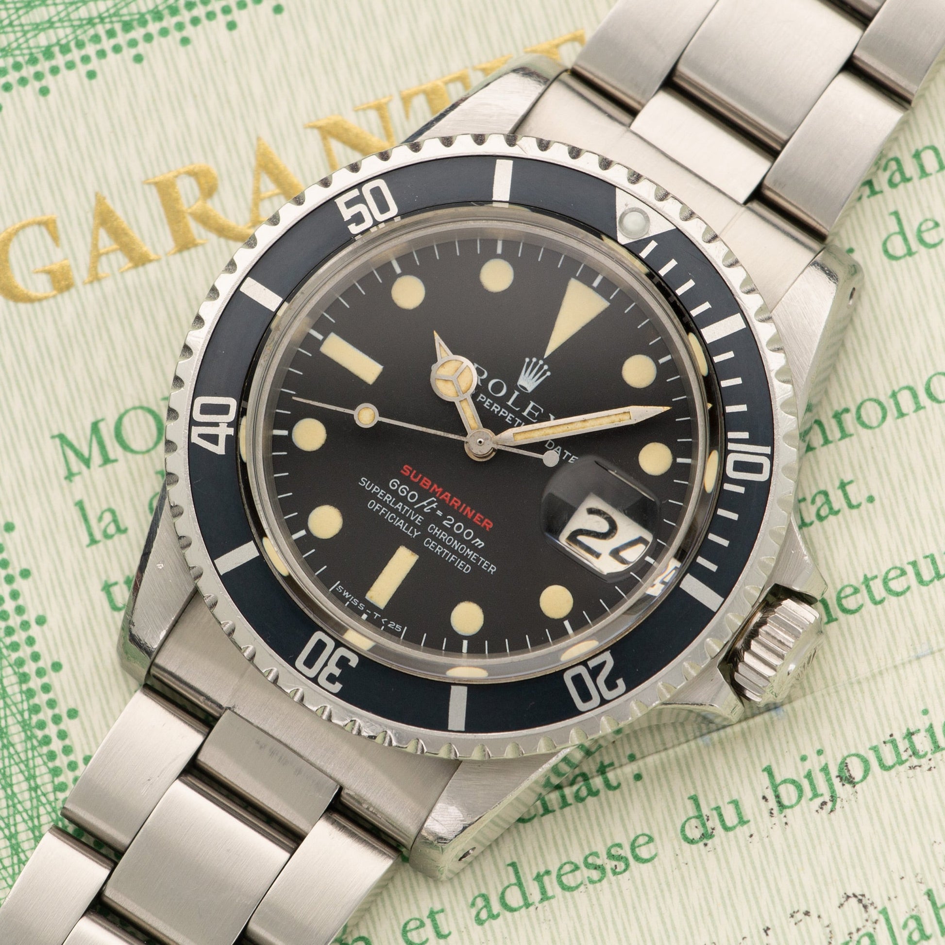 Rolex Steel Red Submariner Watch Ref. 1680