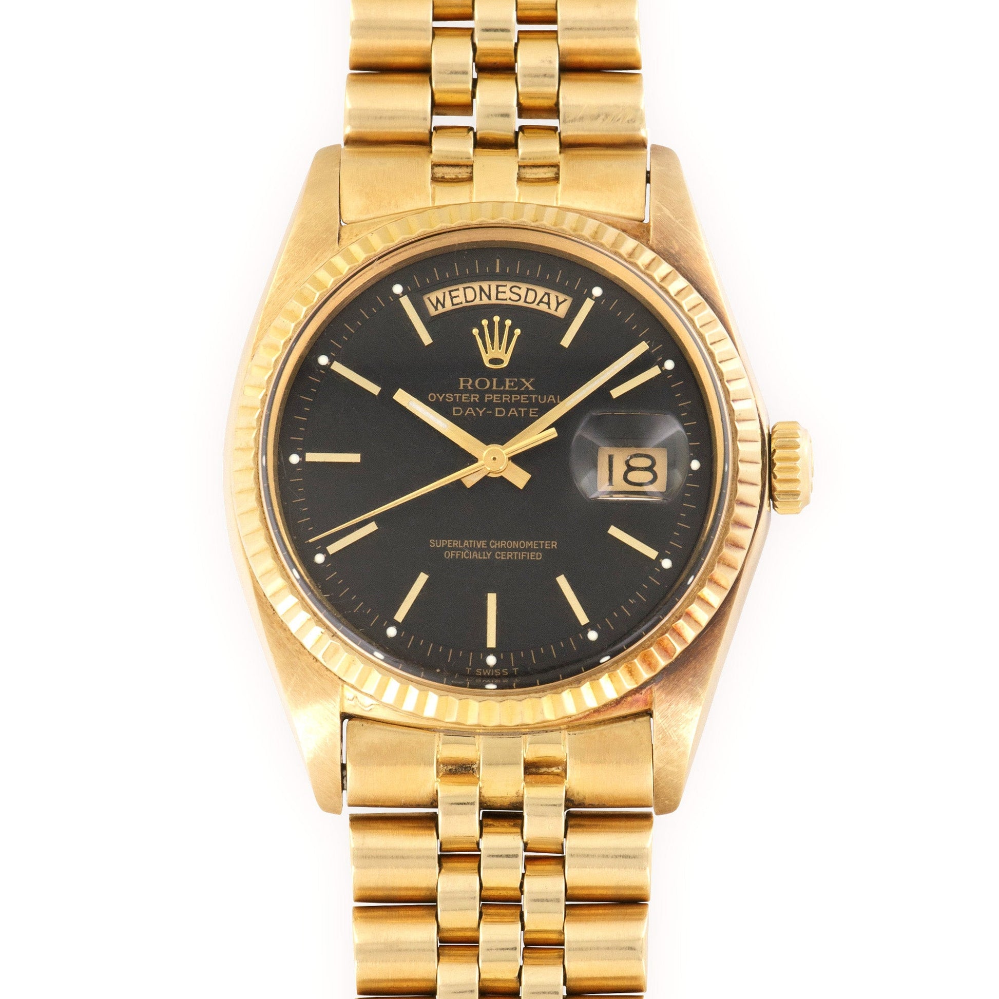 Rolex Yellow Gold Day-Date Watch, Circa 1971