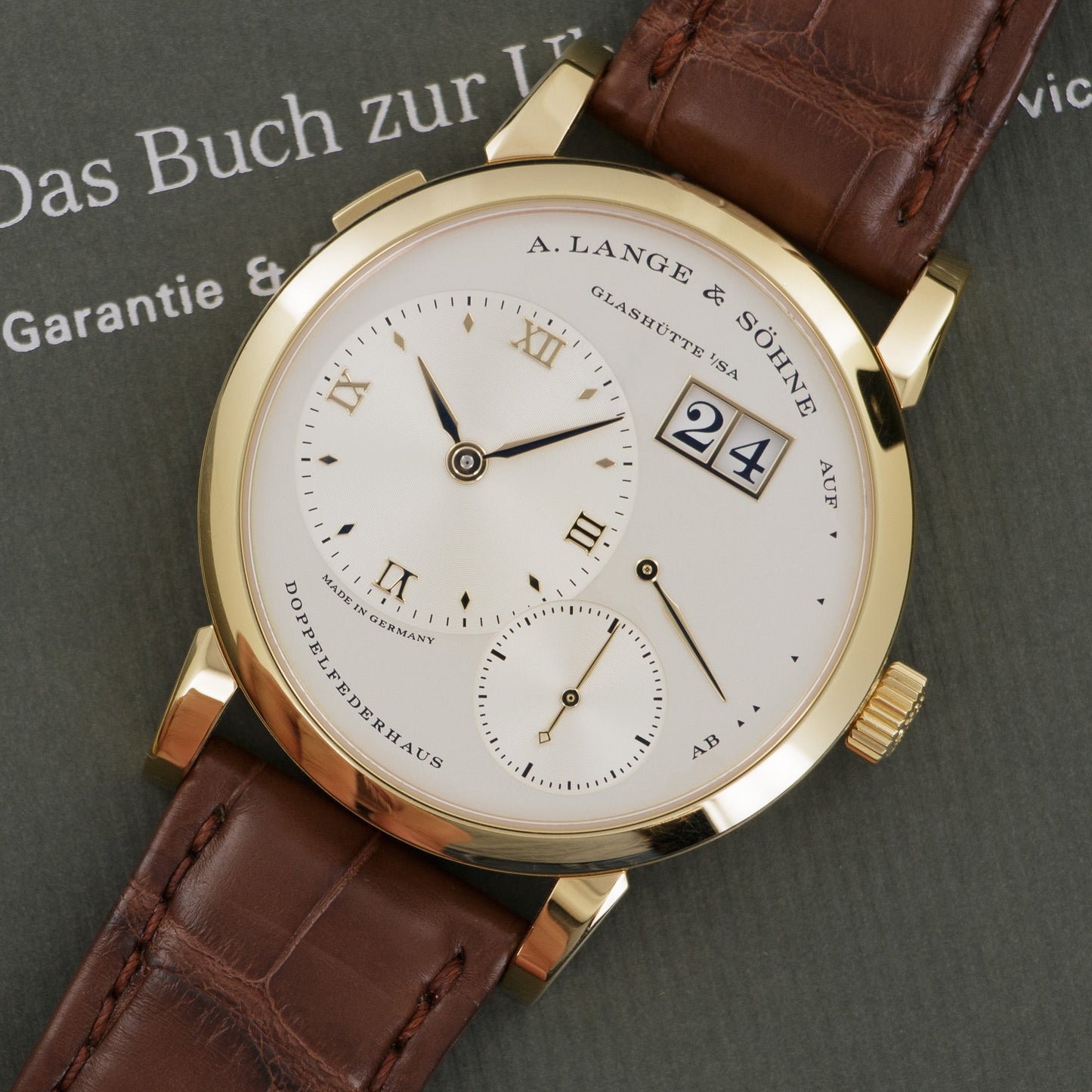 A Lange & Sohne Lange 1 Yellow Gold