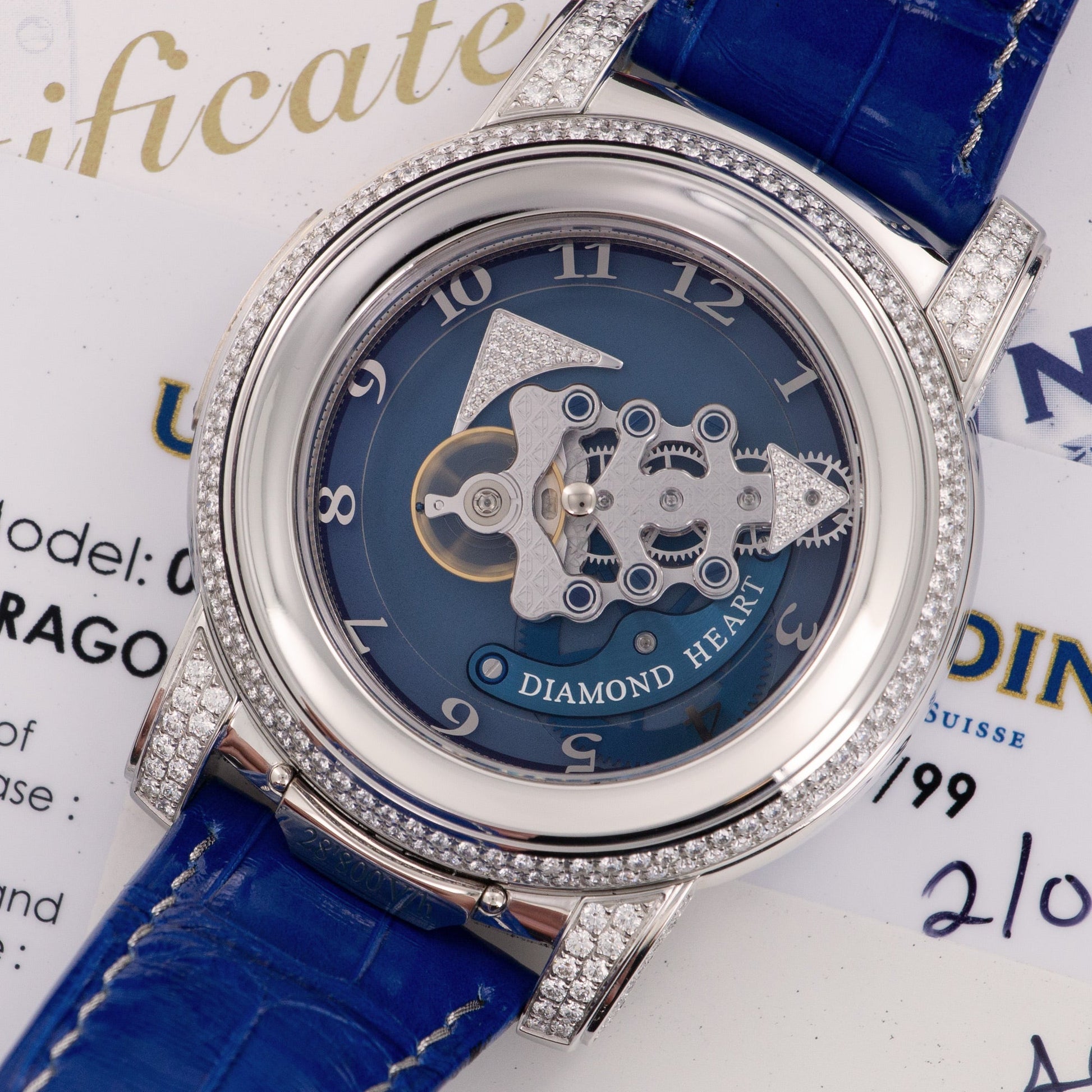 Ulysse Nardin Platinum Diamond Heart Freak Watch