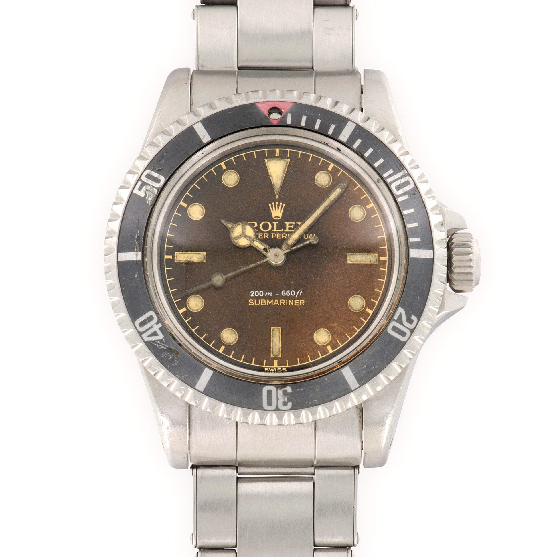 Rolex Submariner Brown Chapter Ring Gilt Dial Watch Ref. 5512