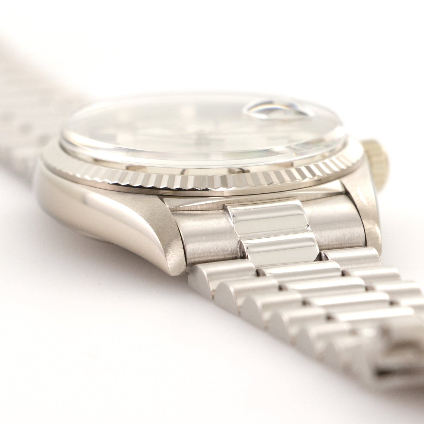 Rolex White Gold Day-Date Watch Ref. 1803, Retailed by Bucherer