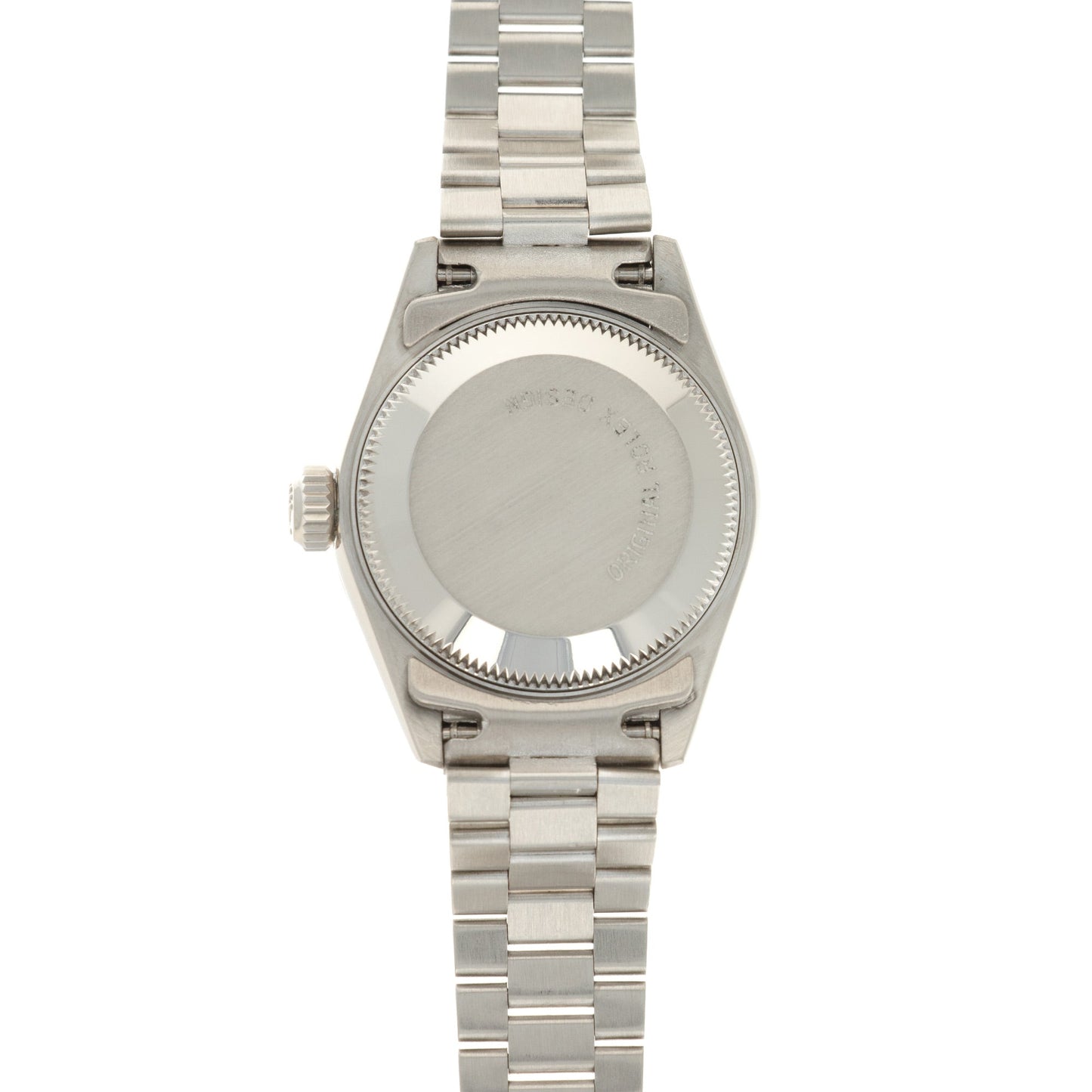 Rolex White Gold Datejust Sapphire Bezel Watch Ref. 69119