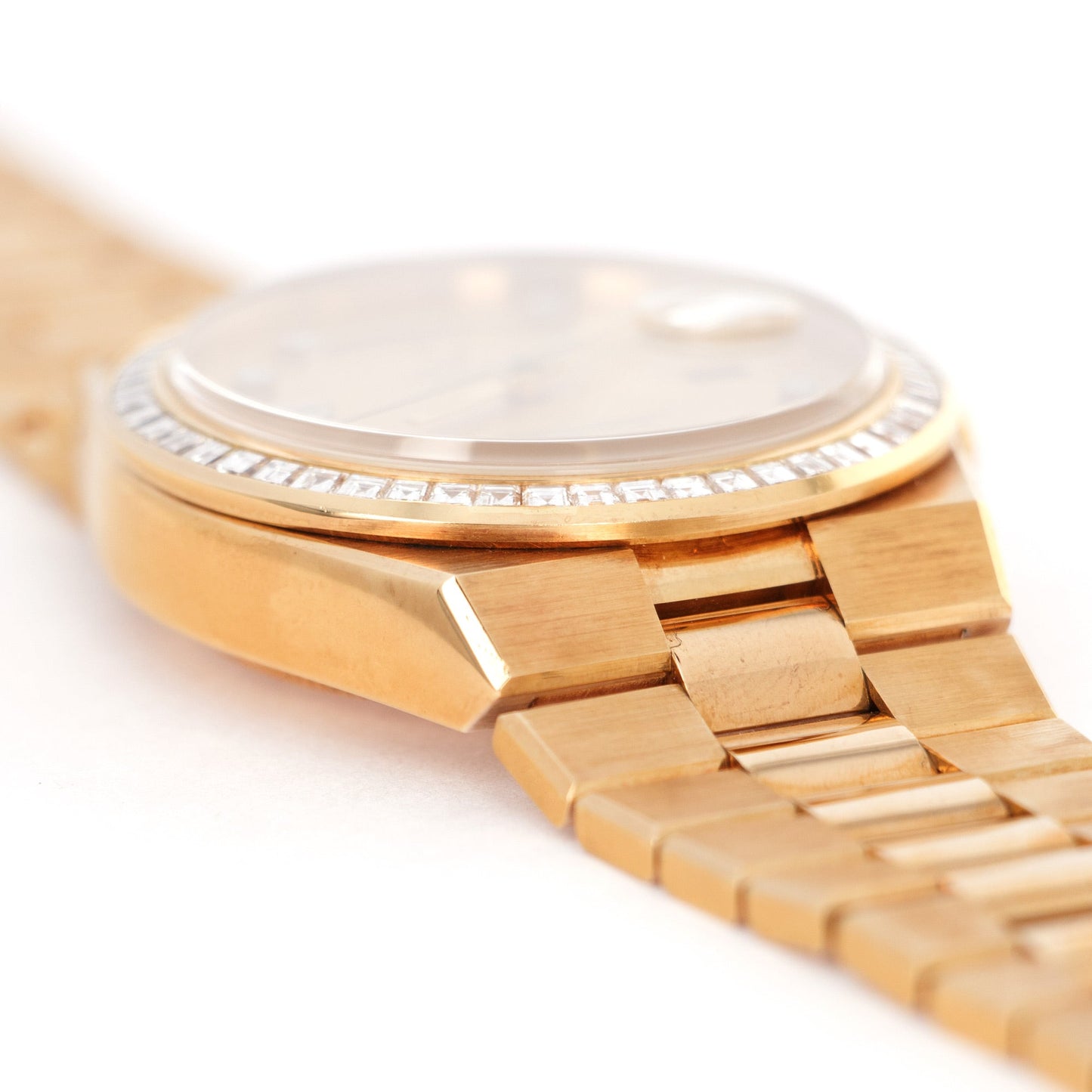 Rolex Yellow Gold Day-Date Oysterquartz Diamond Watch Ref. 19058, Delivered to Saudi Arabian Oil Co.