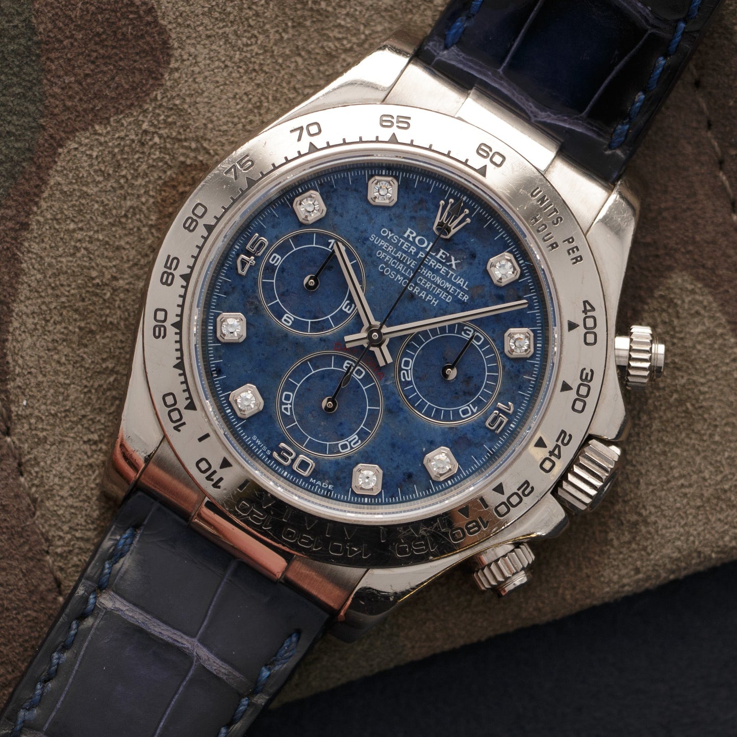 Rolex White Gold Cosmograph Daytona Sodalite Watch Ref. 116519