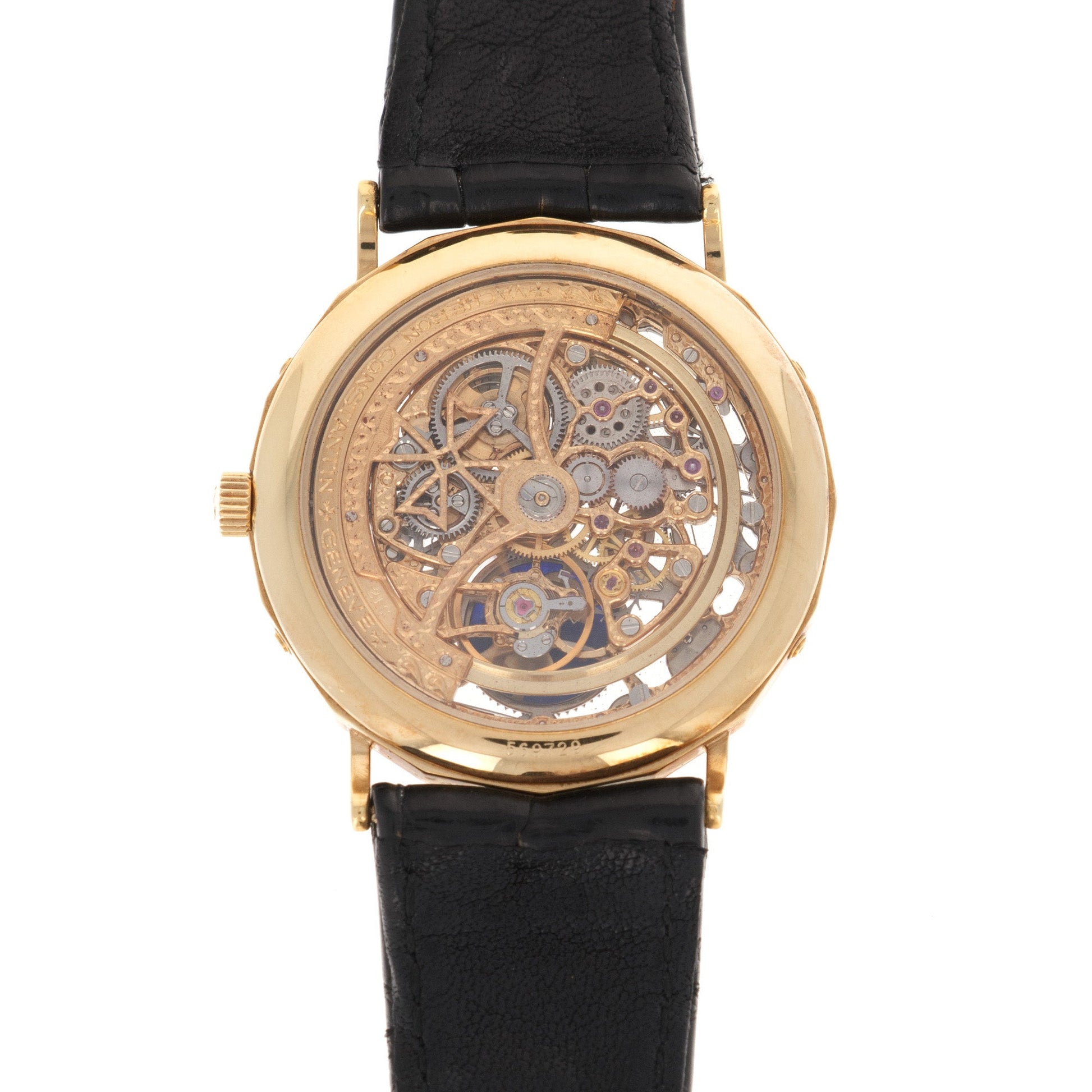 Vacheron Constantin Yellow Gold Perpetual Calendar Skeleton Watch