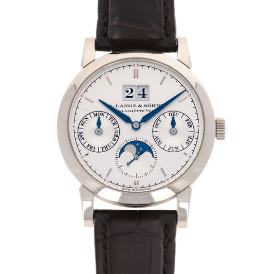 A Lange & Sohne White Gold Saxonia Annual Calendar Watch, Ref. 330.026