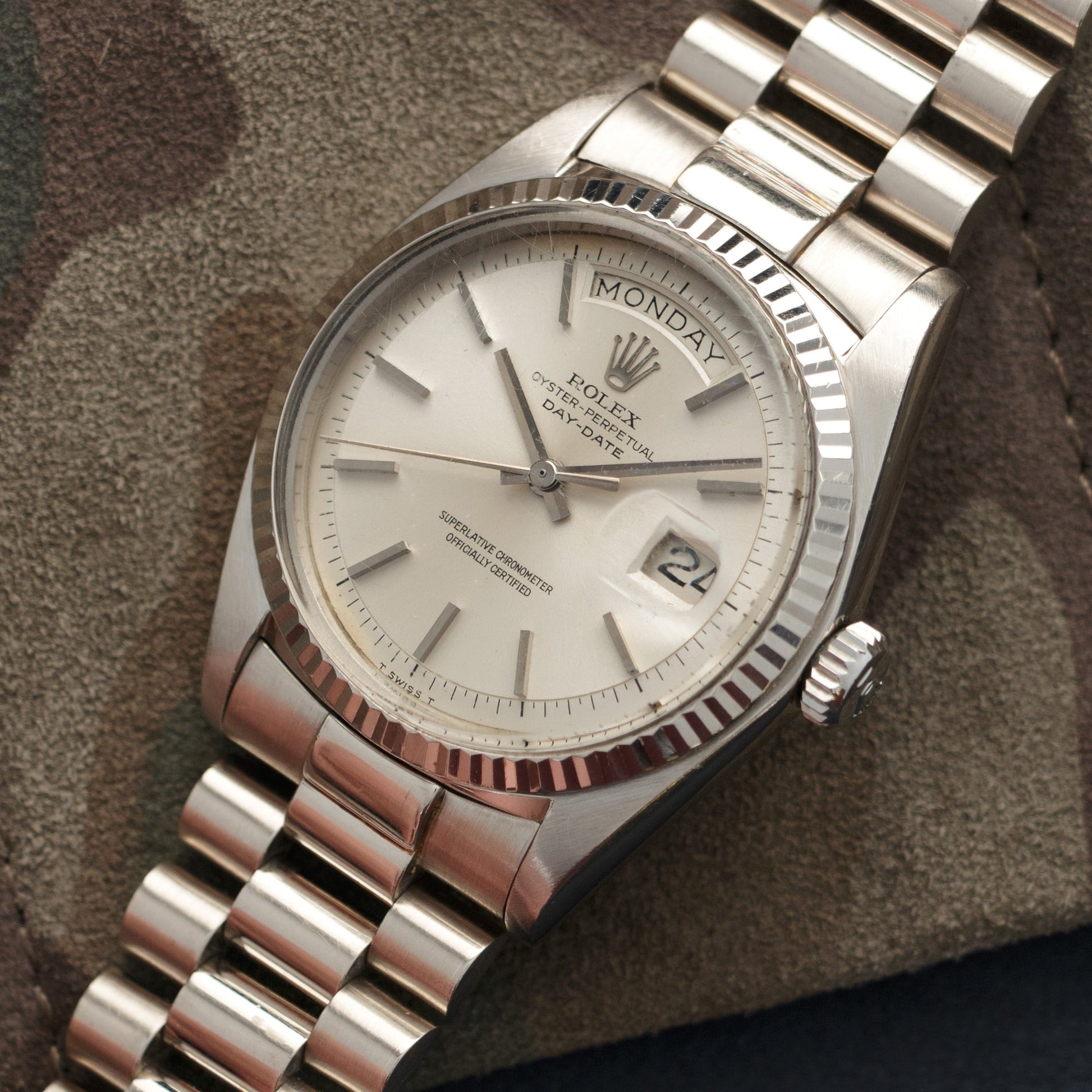 Rolex White Gold Day-Date Watch Ref. 1803