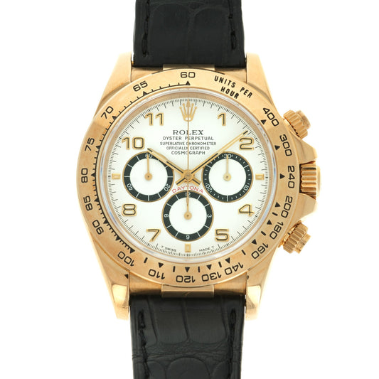 Rolex Yellow Gold Cosmograph Daytona Zenith Inverted 6 Watch, Ref. 16518