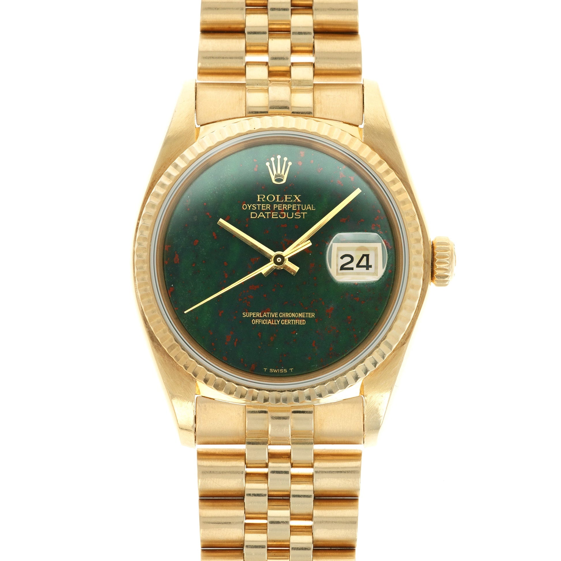 Rolex Yellow Gold Datejust Bloodstone Ref. 16018