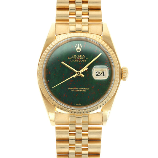 Rolex Yellow Gold Datejust Bloodstone Ref. 16018