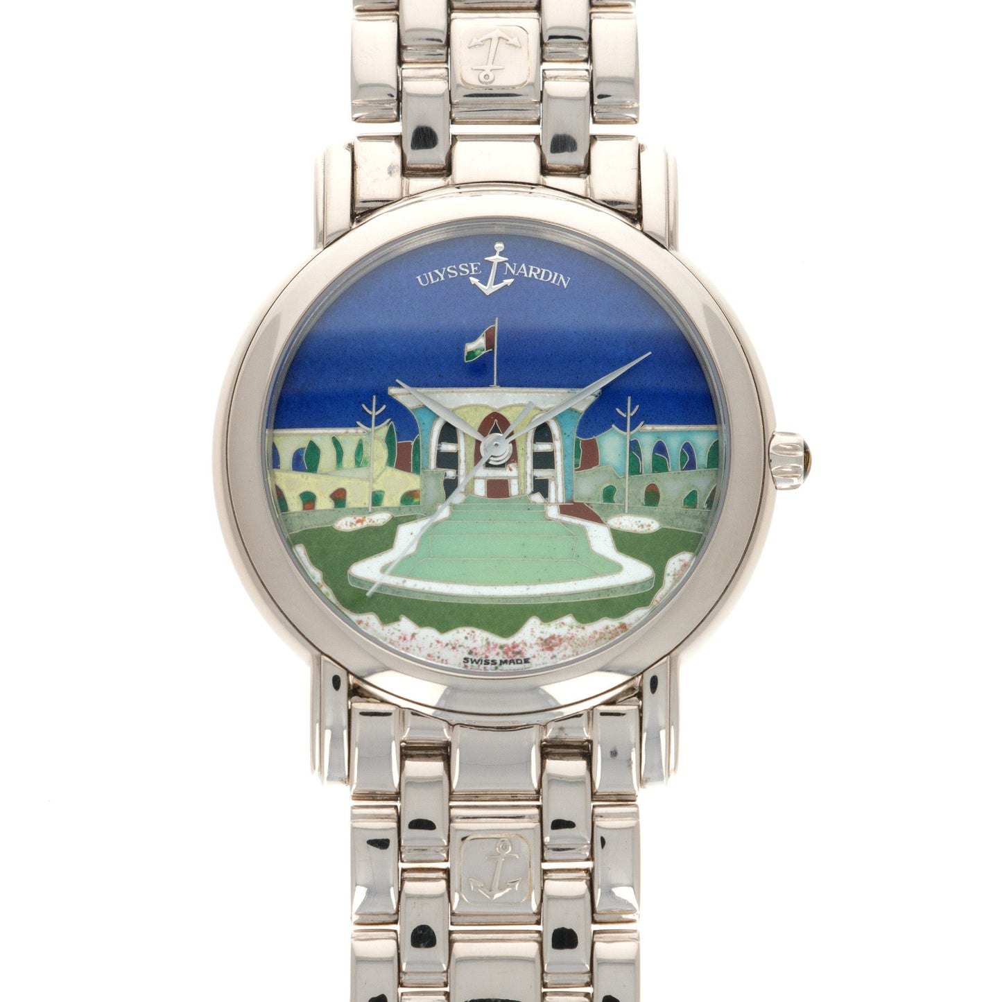 Ulysse Nardin White Gold San Marco Cloisonne Dial Watch