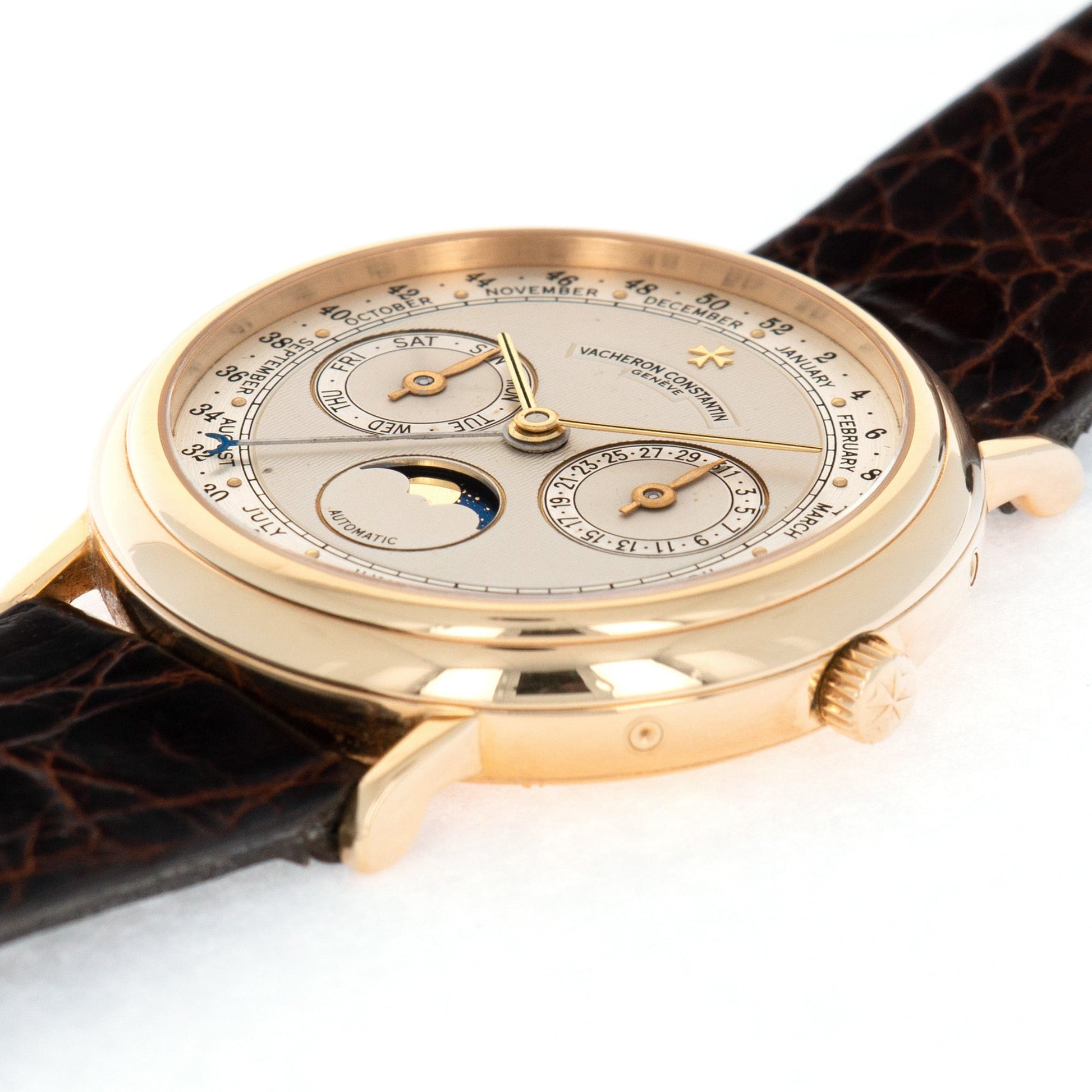 Vacheron Constantin Yellow Gold Triple Date Moonphase Watch