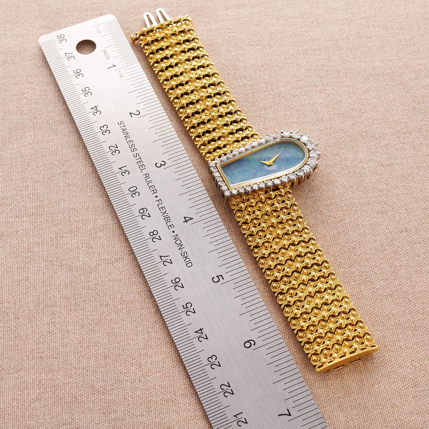 Tiffany & Co. Asymmetrical Opal and Diamond Watch