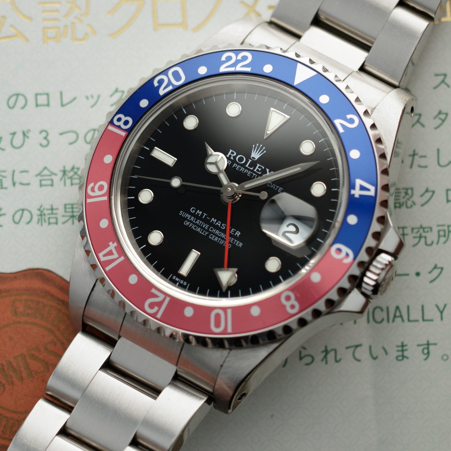 Rolex Steel Pepsi GMT-Master Ref. 16700 with Original Warranty