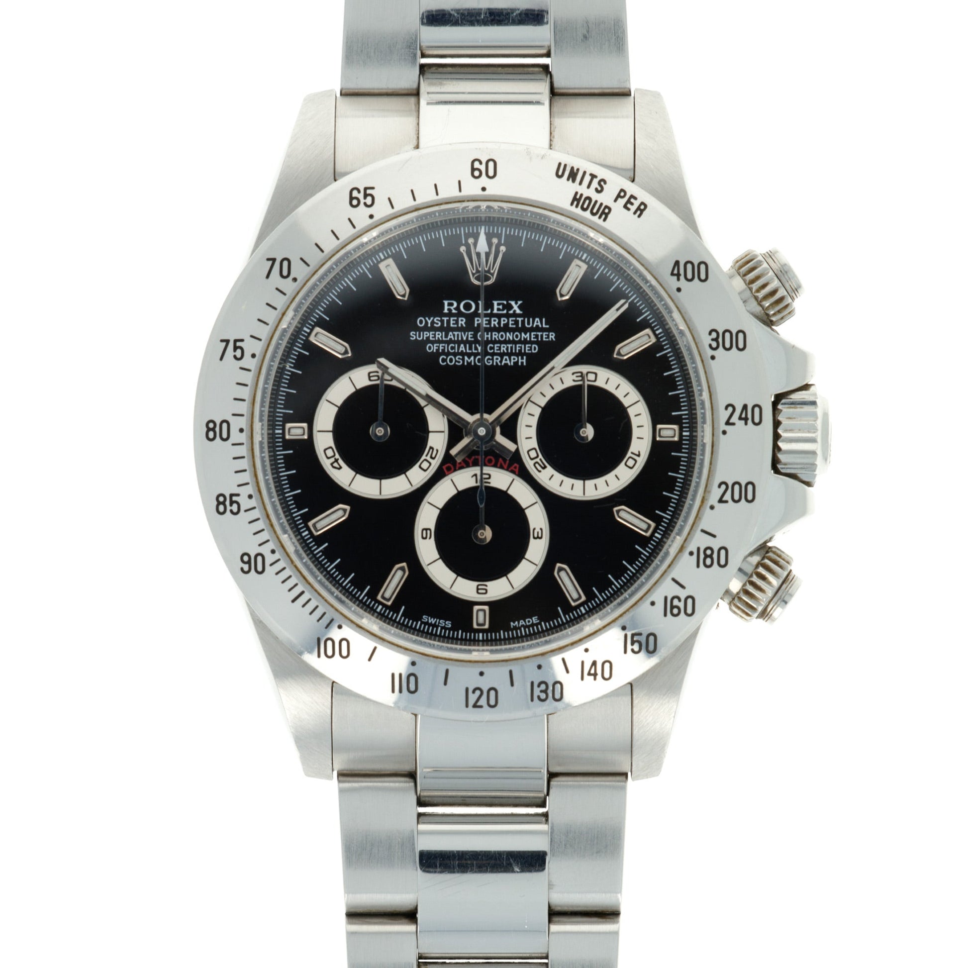 Rolex Steel Zenith Daytona Ref. 16520 with Original Caseback Sticker