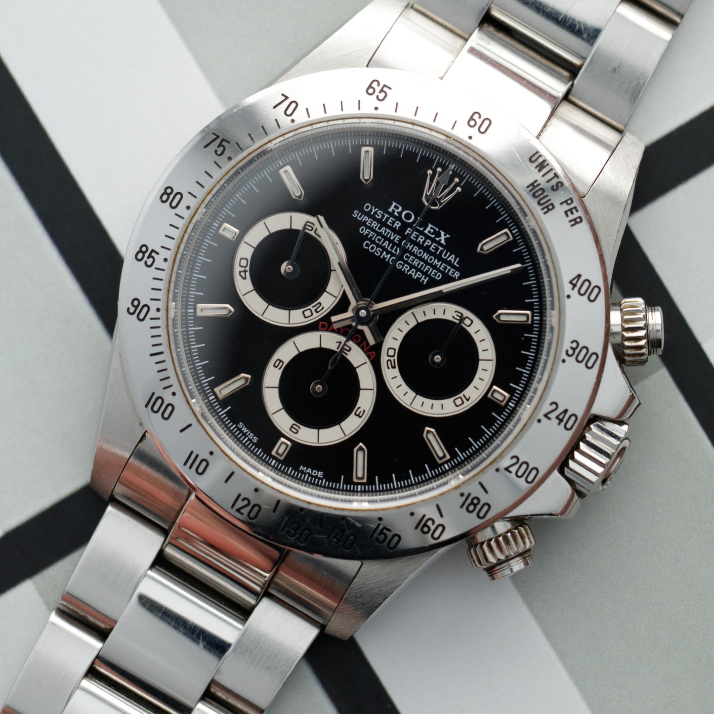 Rolex Steel Zenith Daytona Ref. 16520 with Original Caseback Sticker