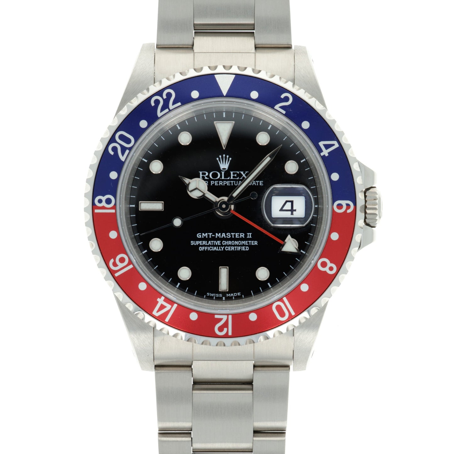 Rolex Steel Pepsi GMT-Master Ref. 16710 with Original Warranty