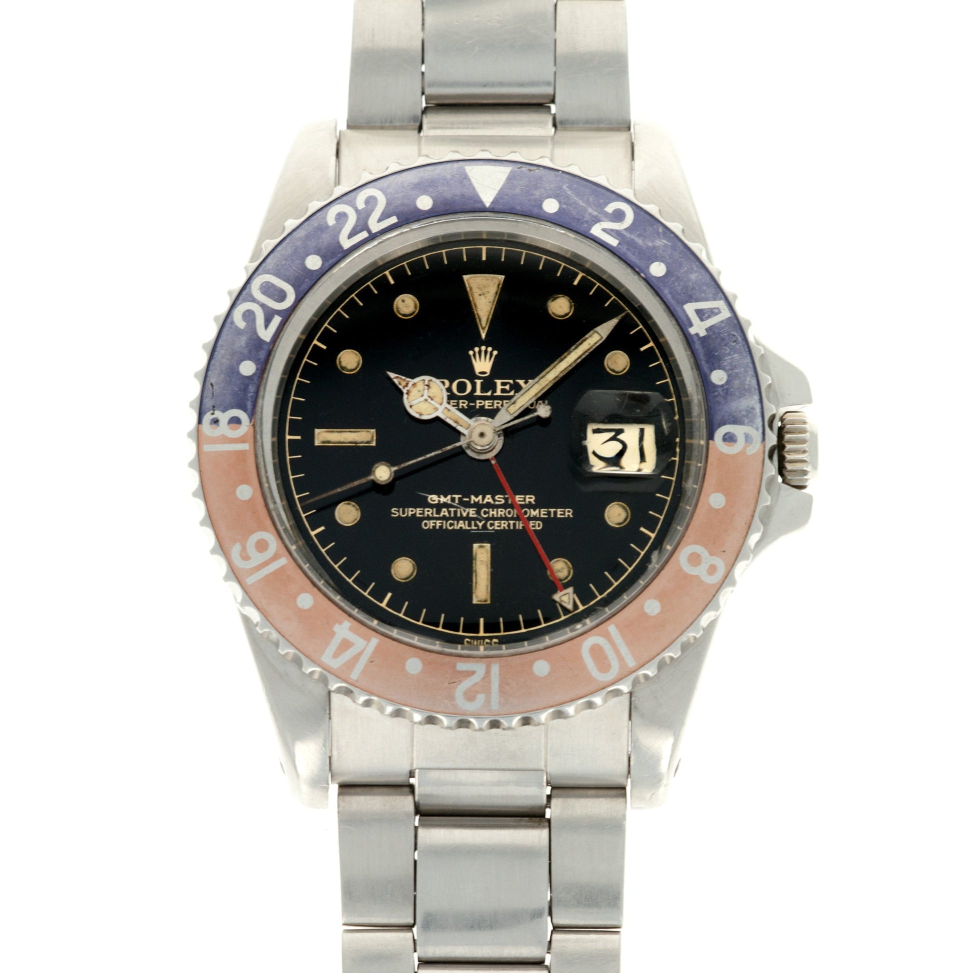 Rolex Steel Gilt Underline Dial GMT-Master Ref. 1675