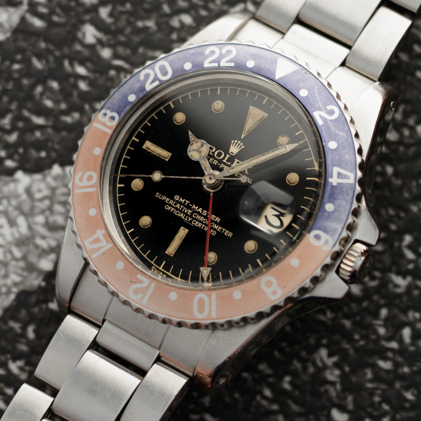 Rolex Steel Gilt Underline Dial GMT-Master Ref. 1675