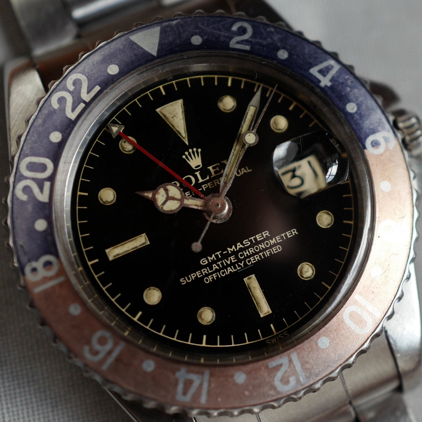 Rolex Steel Gilt Underline Dial GMT-Master Ref. 1675