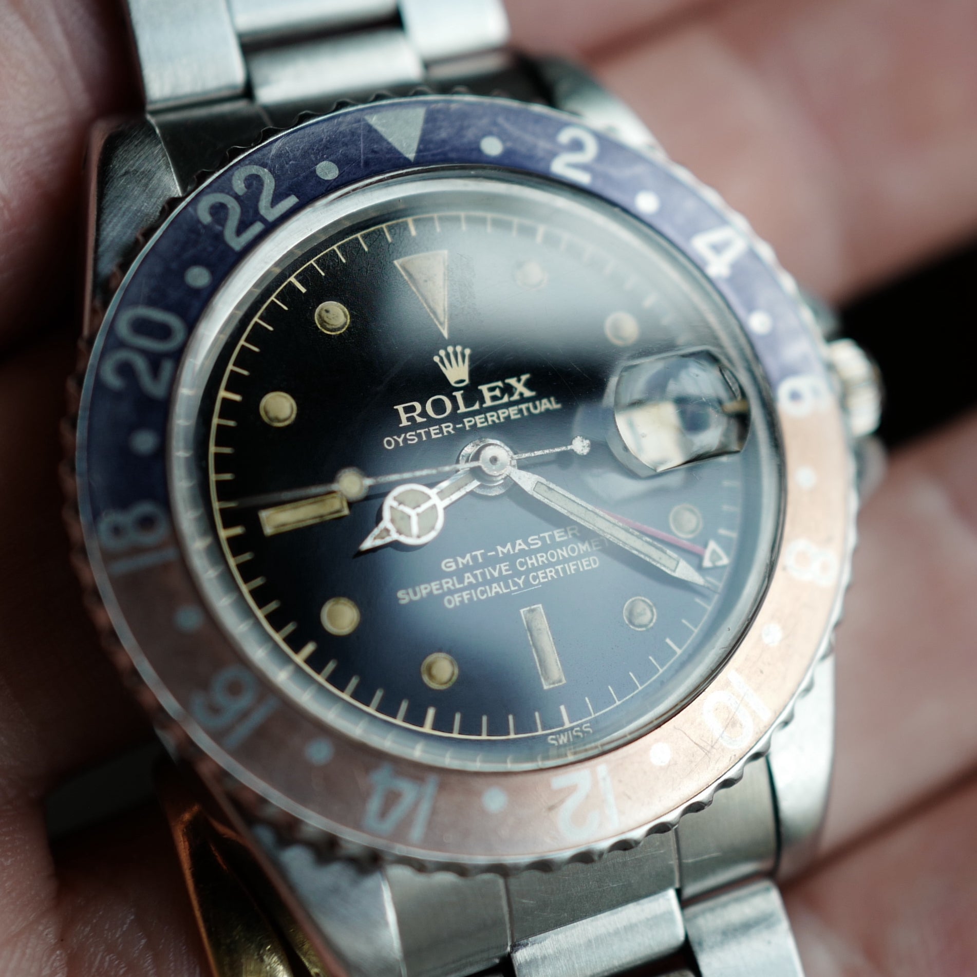 Rolex Steel Gilt Underline Dial GMT-Master Ref. 1675