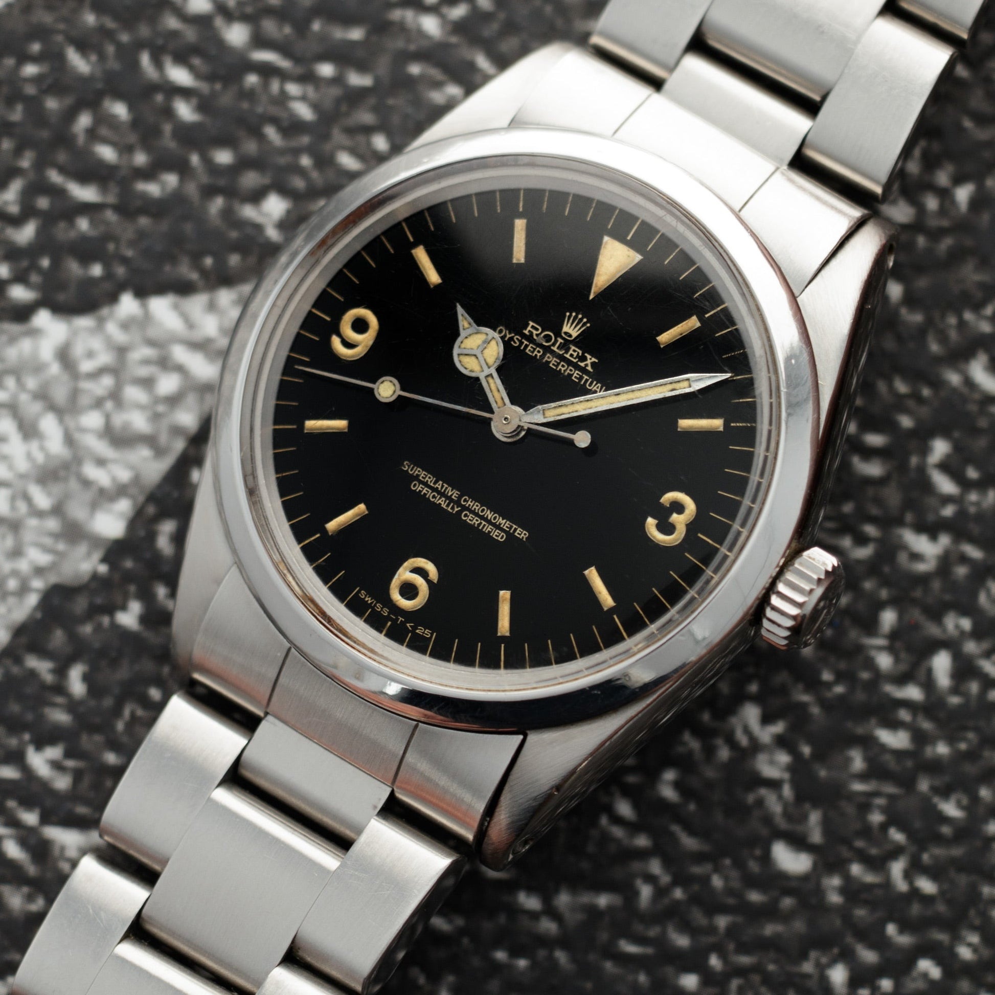 Rolex Steel Gilt Dial Explorer Ref. 1016