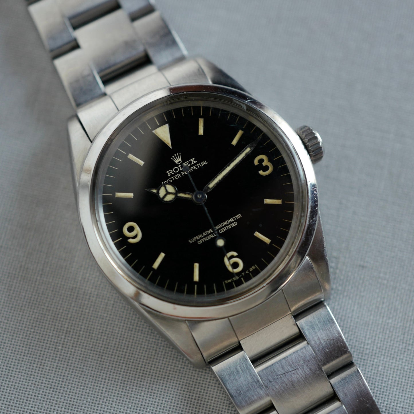 Rolex Steel Gilt Dial Explorer Ref. 1016