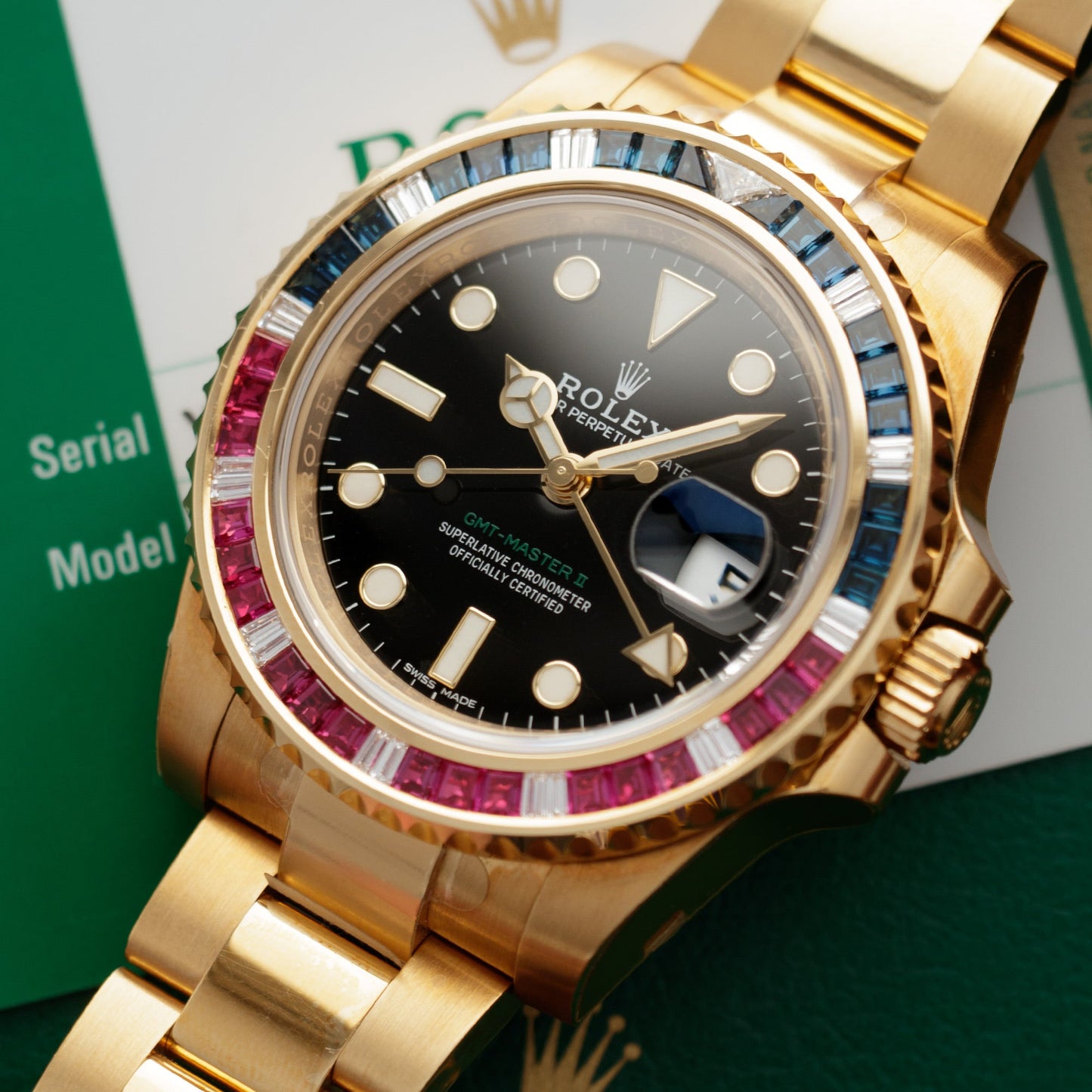 Rolex Yellow Gold GMT-Master SARU Watch Ref. 116748 with Stickers