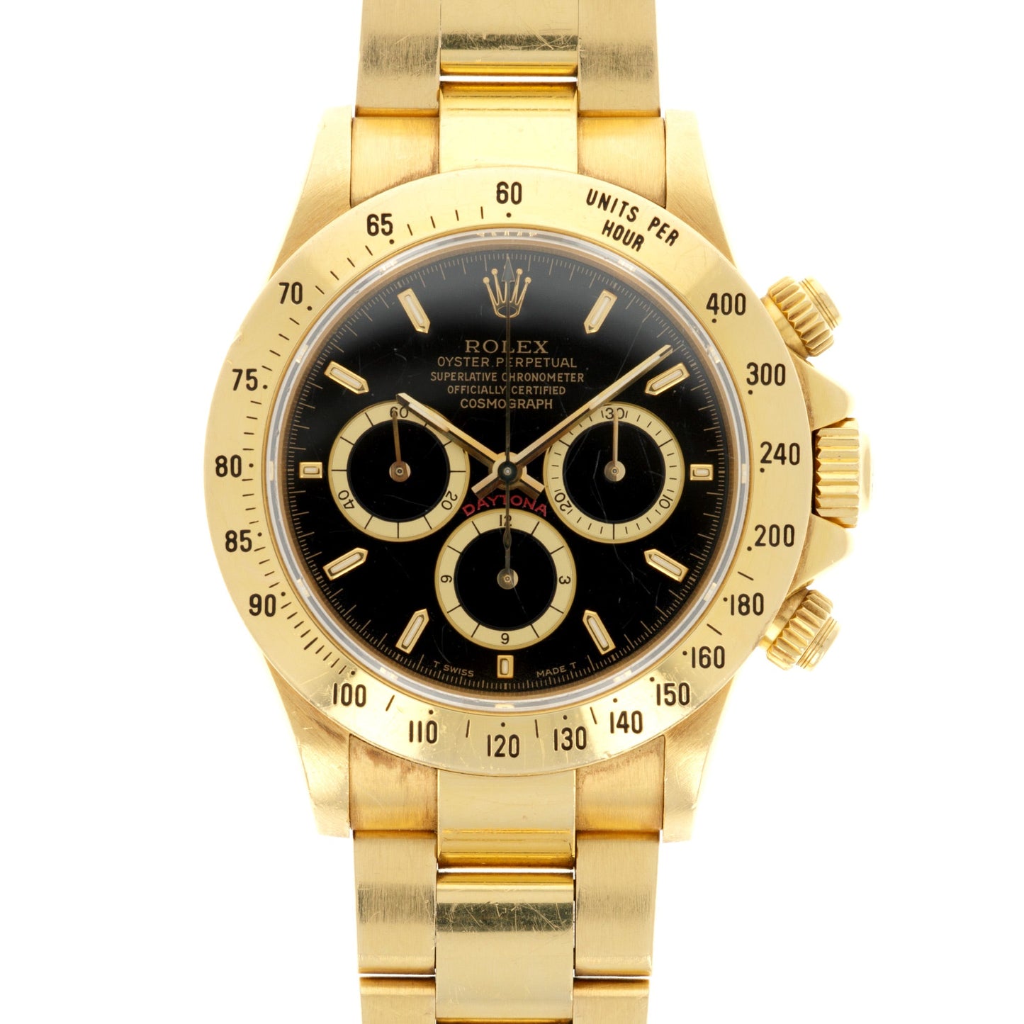 Rolex Yellow Gold Cosmograph Daytona Zenith Watch Ref. 16528 from 1991