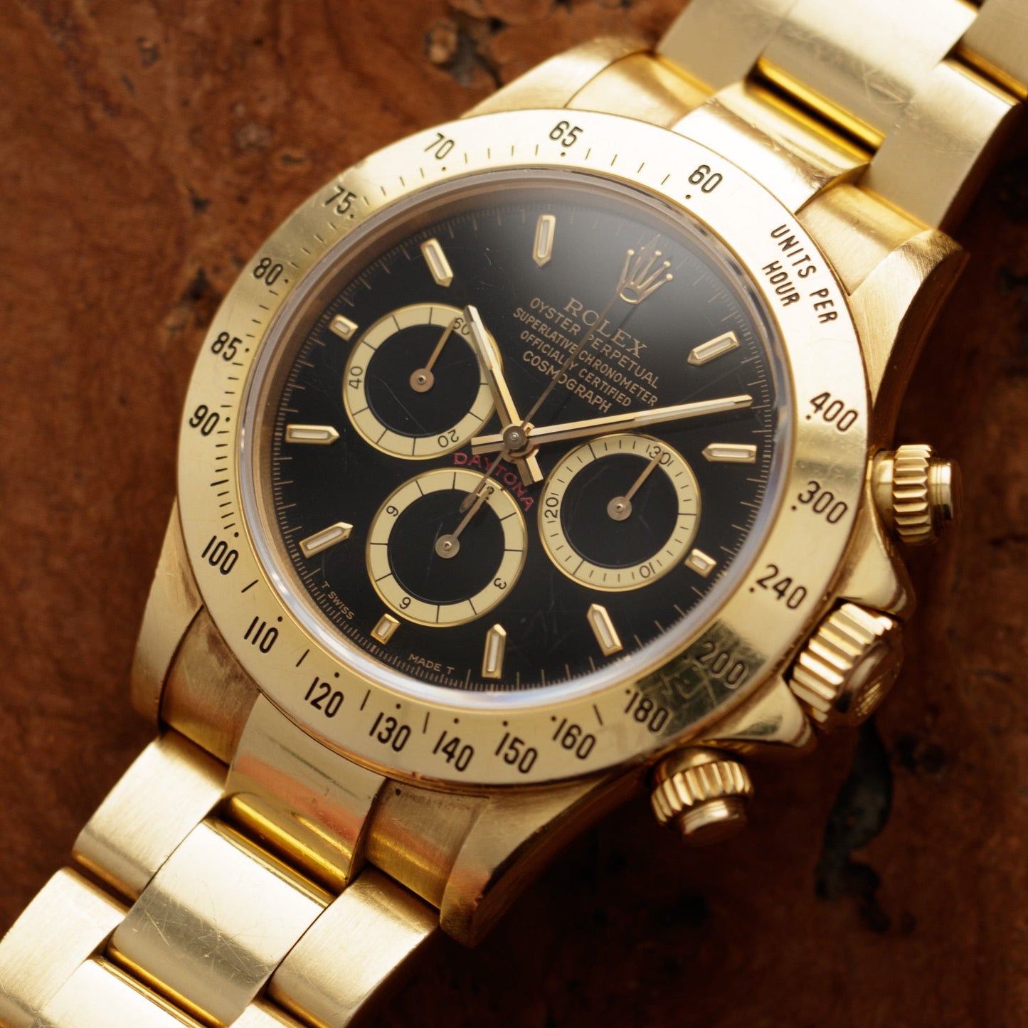 Rolex Yellow Gold Cosmograph Daytona Zenith Watch Ref. 16528 from 1991