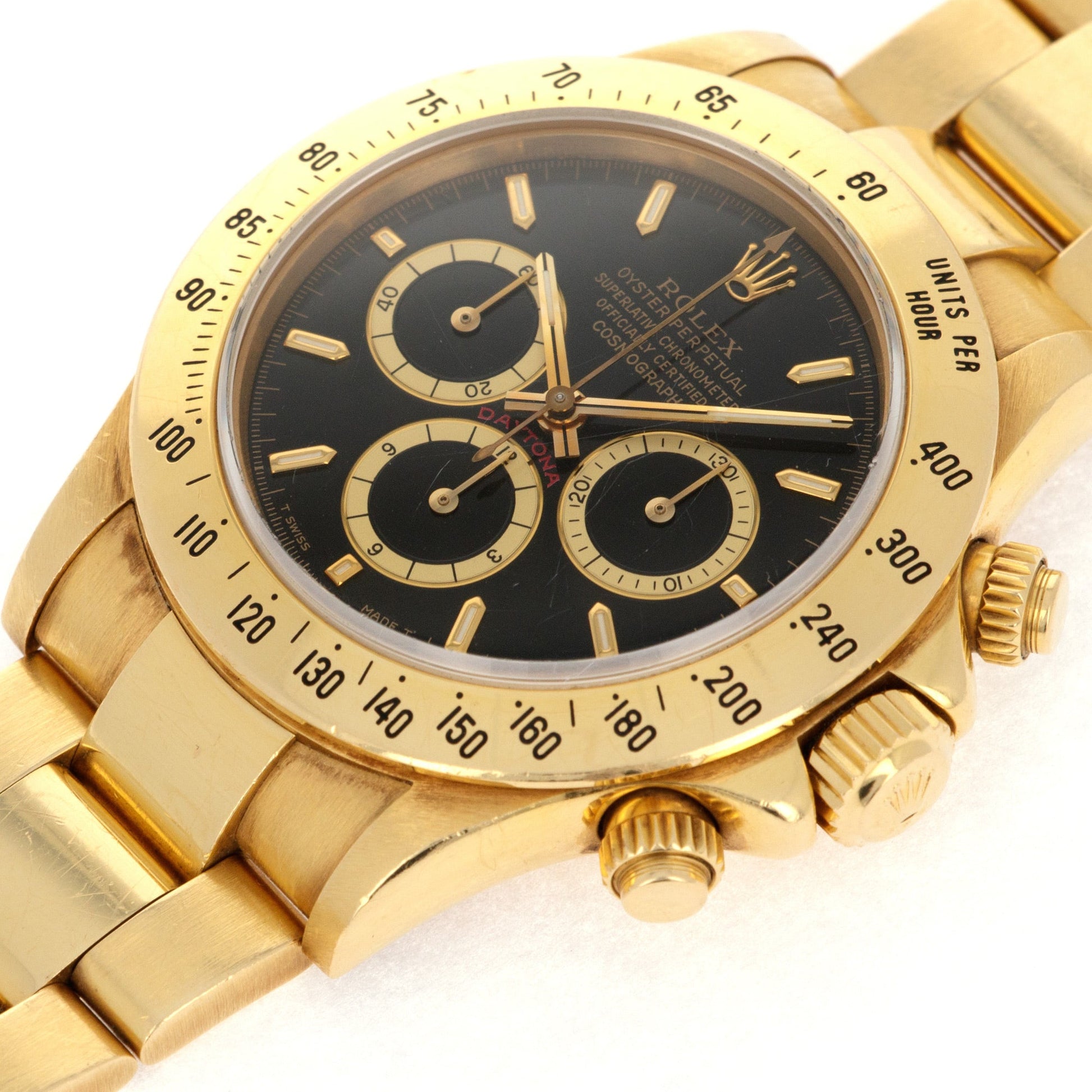 Rolex Yellow Gold Cosmograph Daytona Zenith Watch Ref. 16528 from 1991