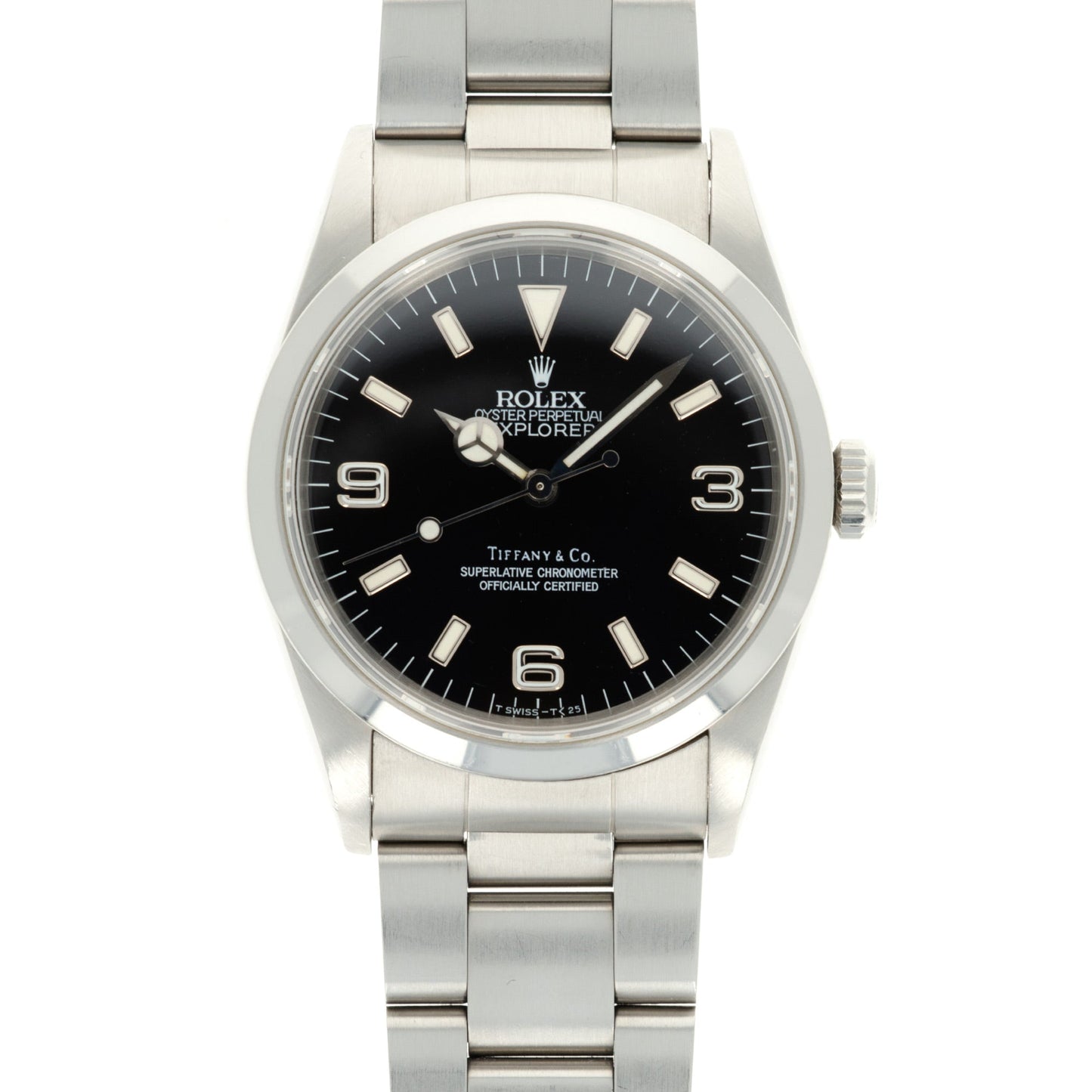 Rolex Steel Explorer Ref. 14270 Retailed by Tiffany & Co.