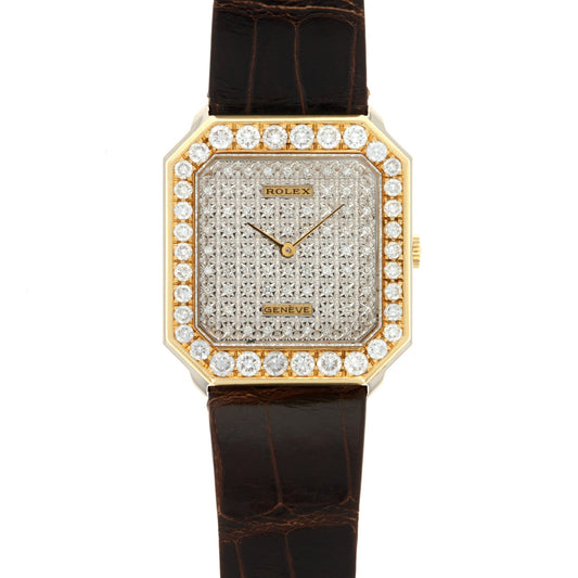 Rolex Yellow Gold Diamond Watch Ref. 5032, Made for the Sultan of Oman