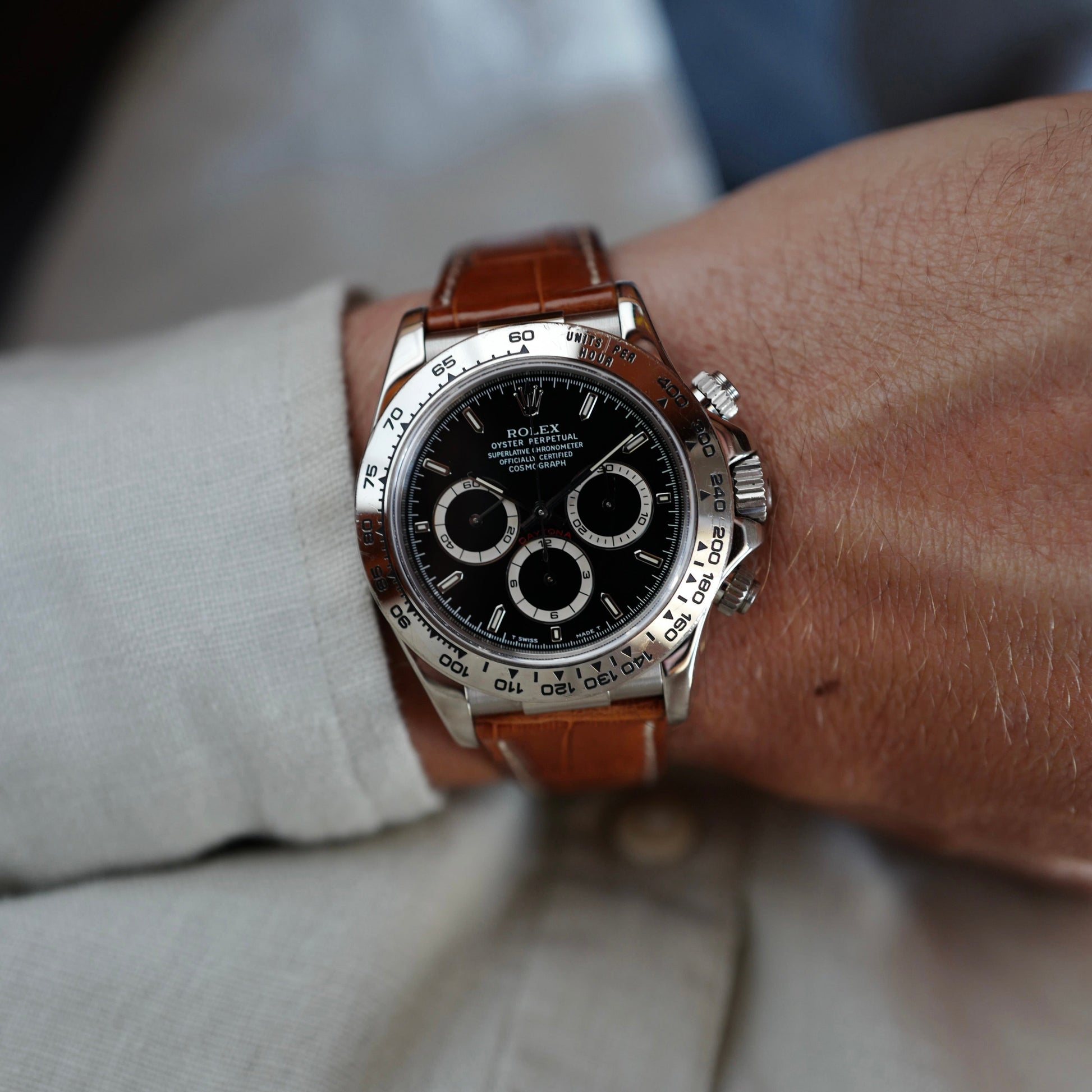 Rolex White Gold Cosmograph Daytona Ref. 16519