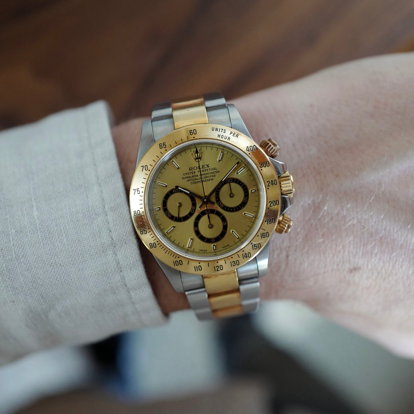 Rolex Two-Tone Zenith Daytona Ref. 16523 with Champagne Dial