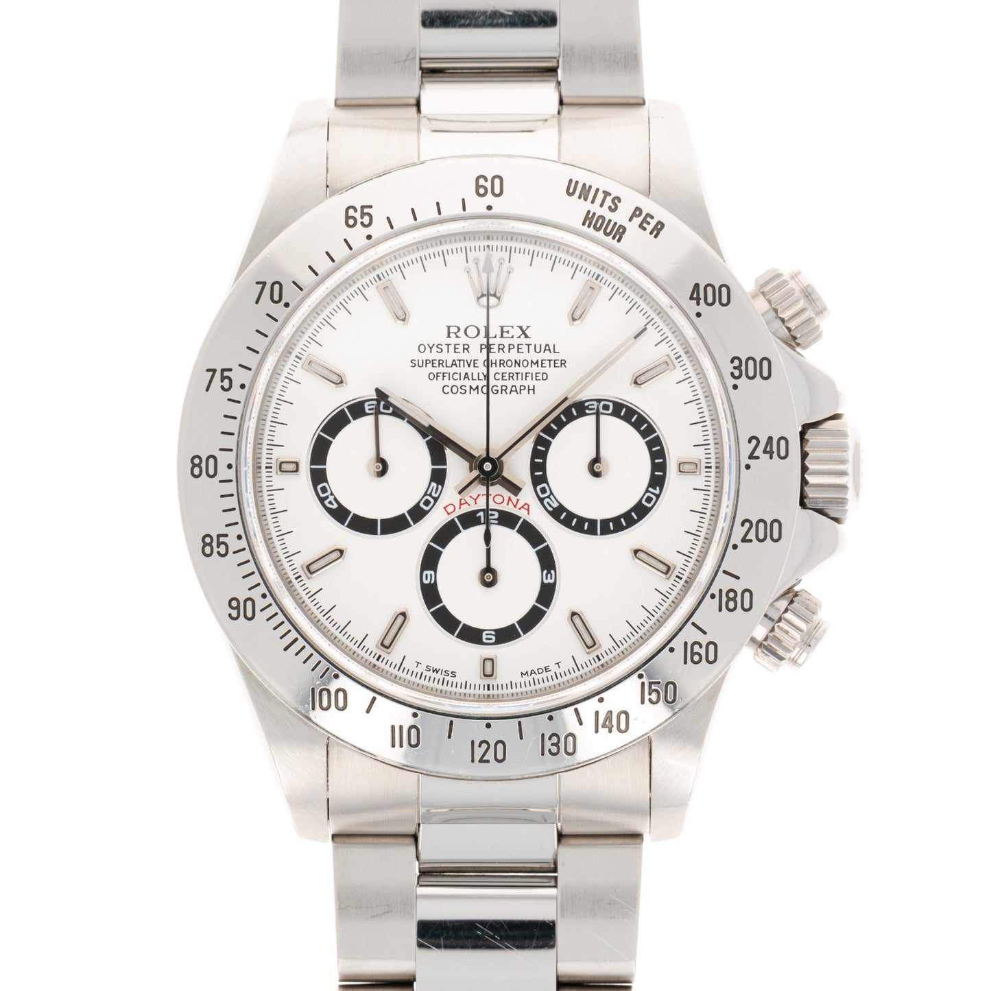 Rolex Steel Zenith Daytona Chronograph Ref. 16520 with Original Warranty