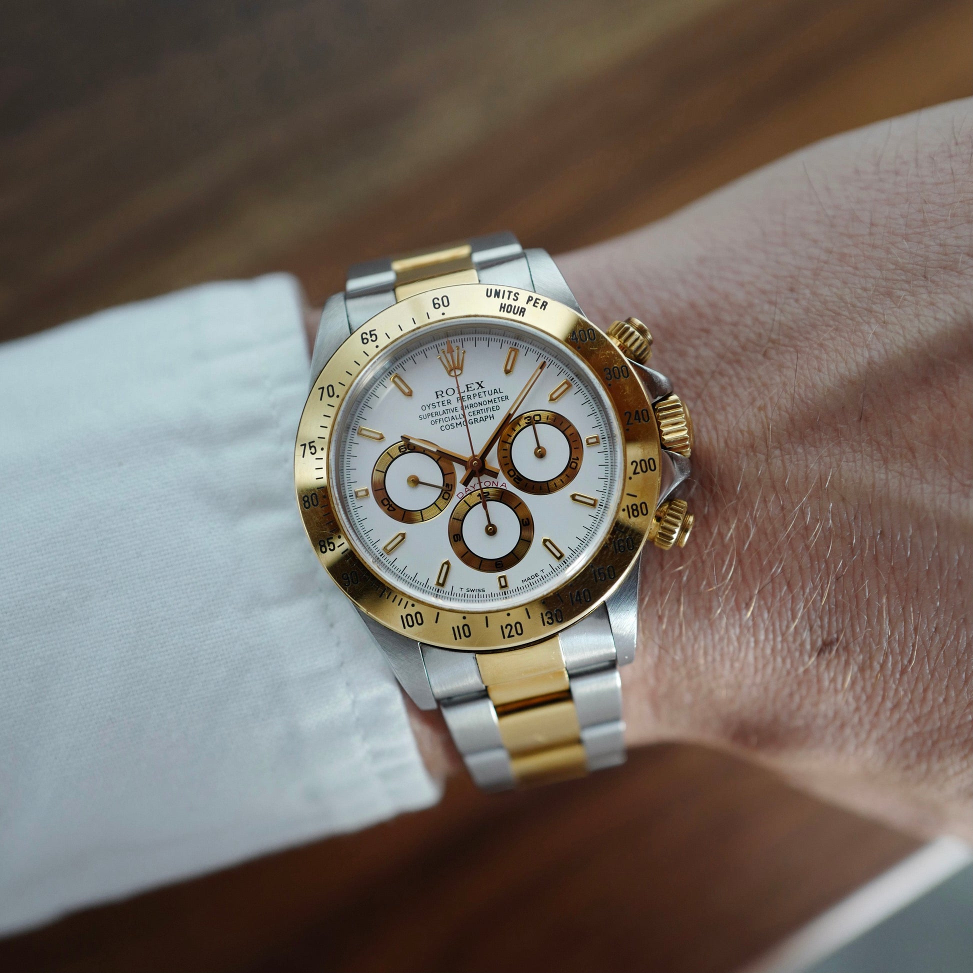 Rolex Two-Tone Zenith Daytona Ref. 16523 with Original Warranty