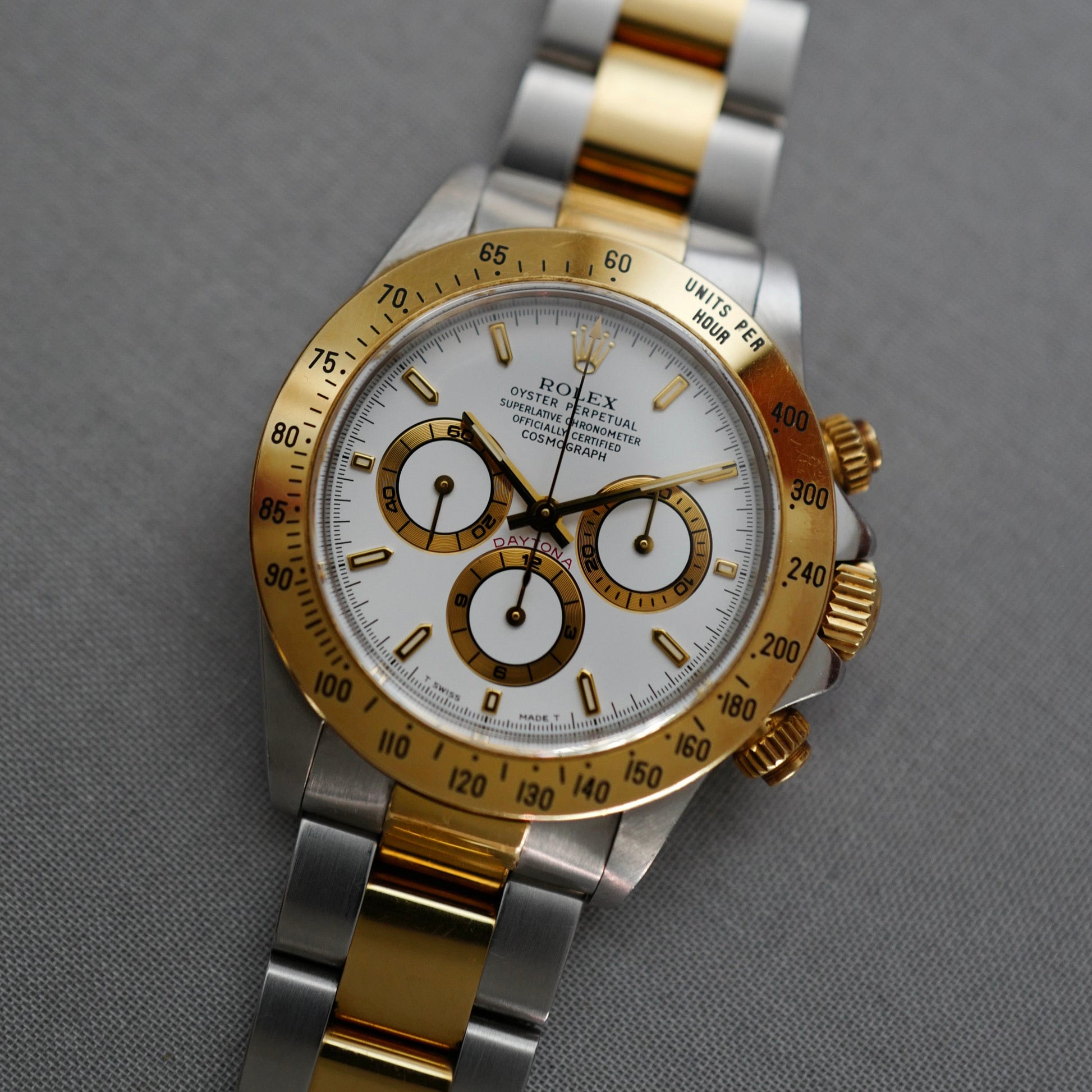 Rolex Two-Tone Zenith Daytona Ref. 16523 with Original Warranty