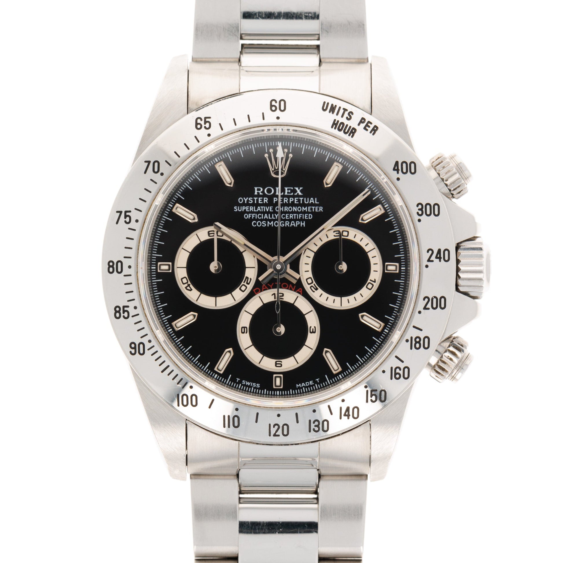 Rolex Steel Zenith Daytona Chronograph Ref. 16520 with Original Warranty