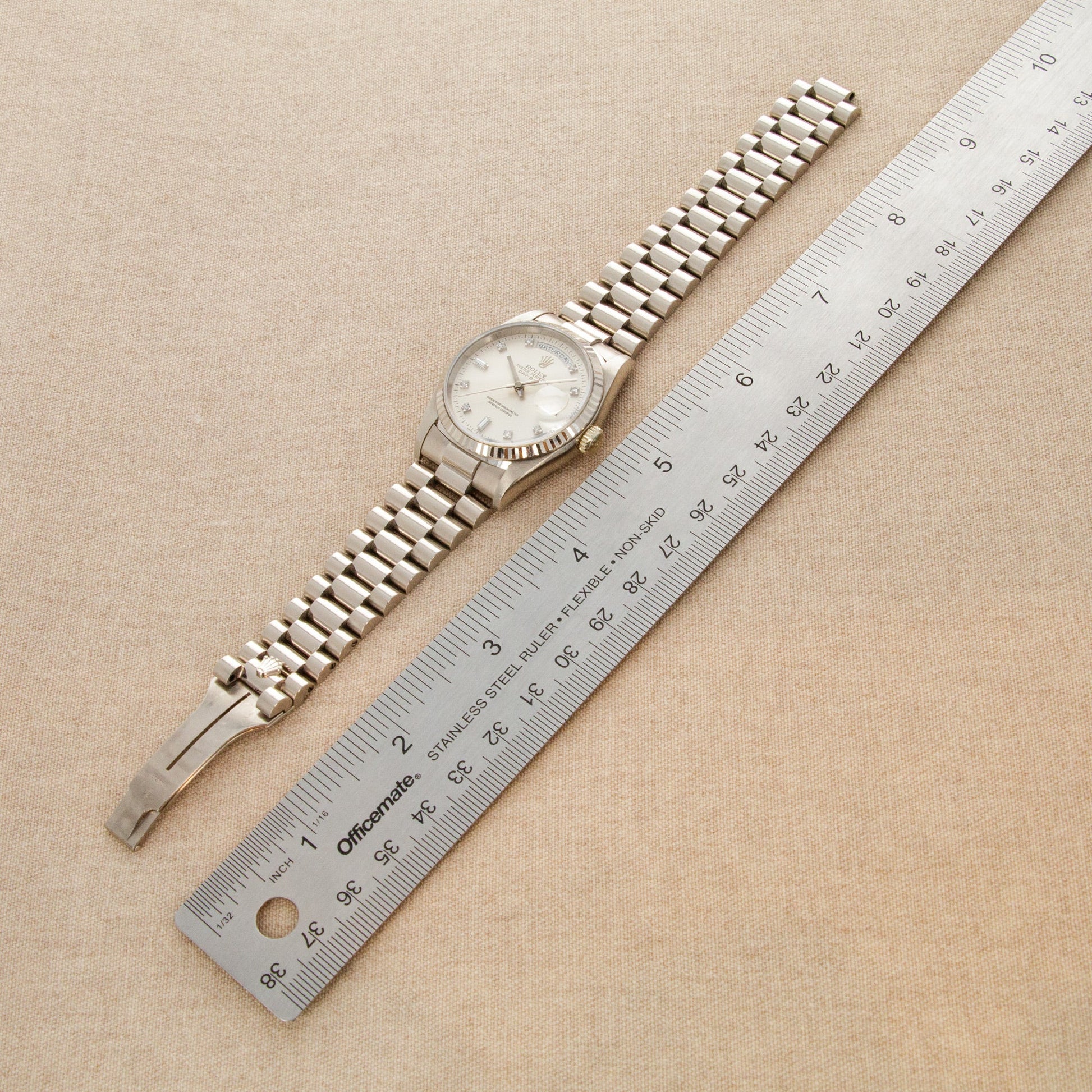 Rolex White Gold Day-Date Ref. 18239 with Diamond Markers