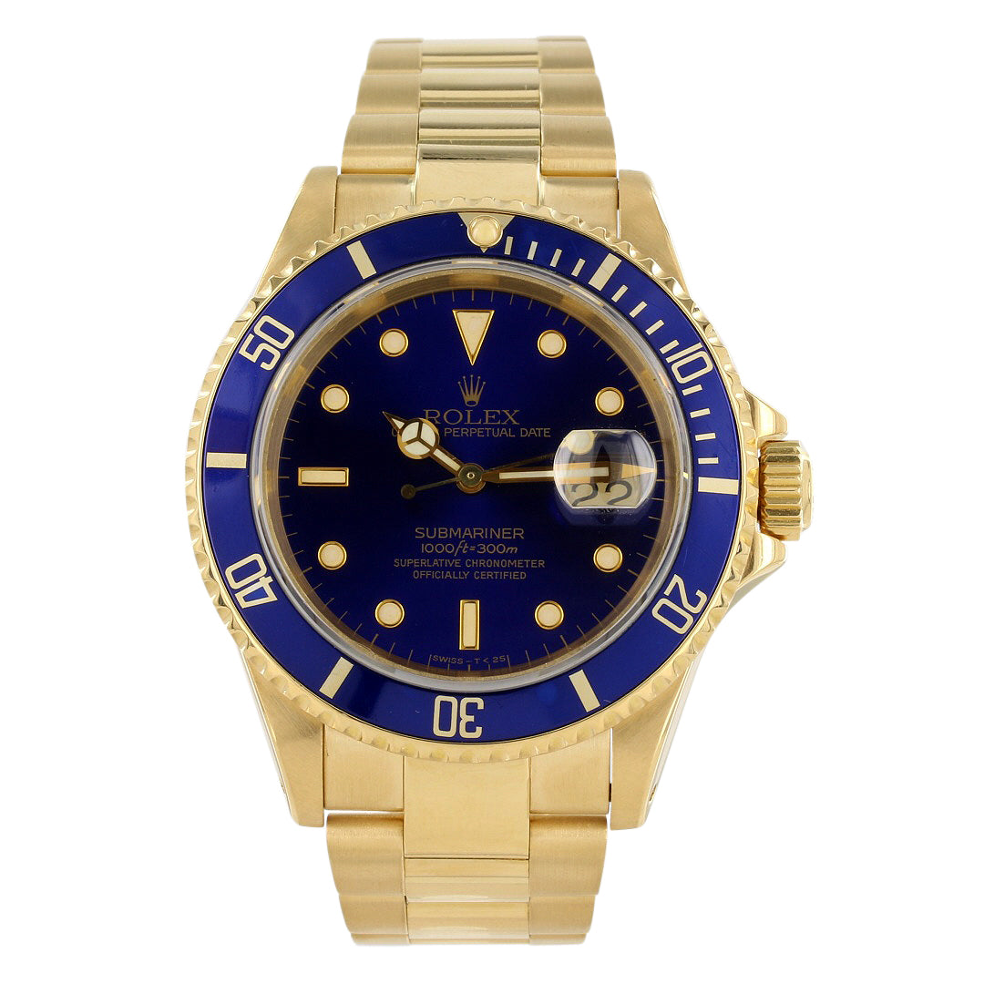 Rolex Submariner 16618 18K Yellow Gold