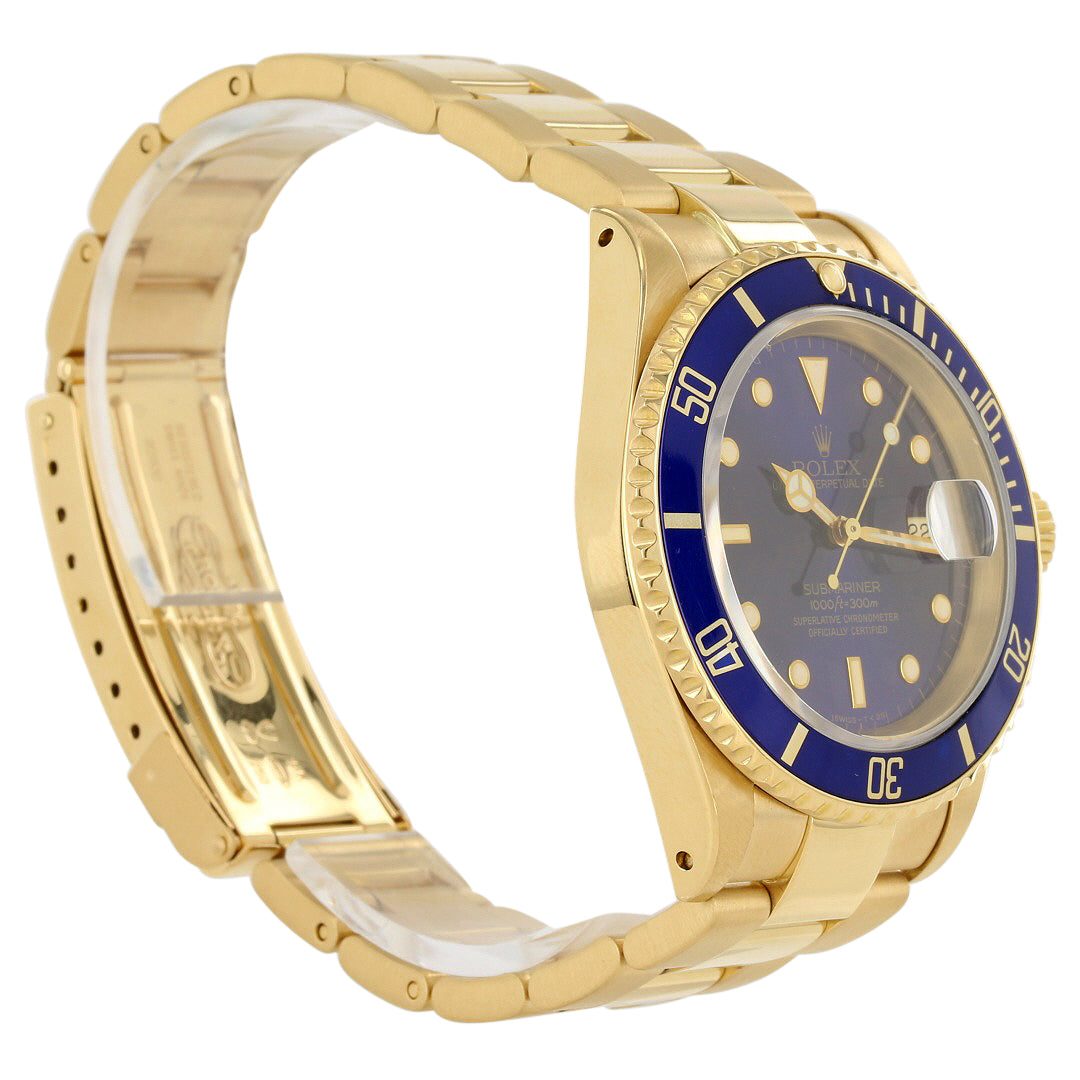 Rolex Submariner 16618 18K Yellow Gold