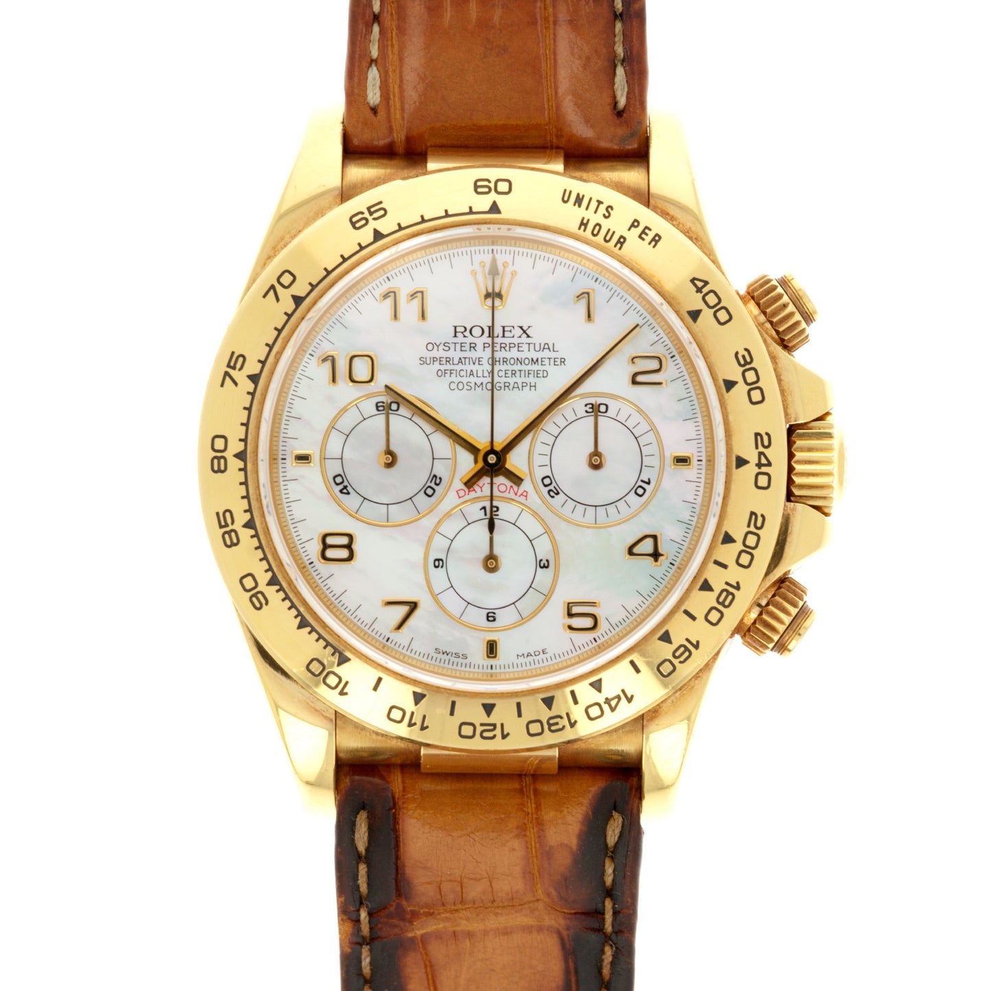 Rolex Yellow Gold Zenith Daytona MOP, Ref. 16518