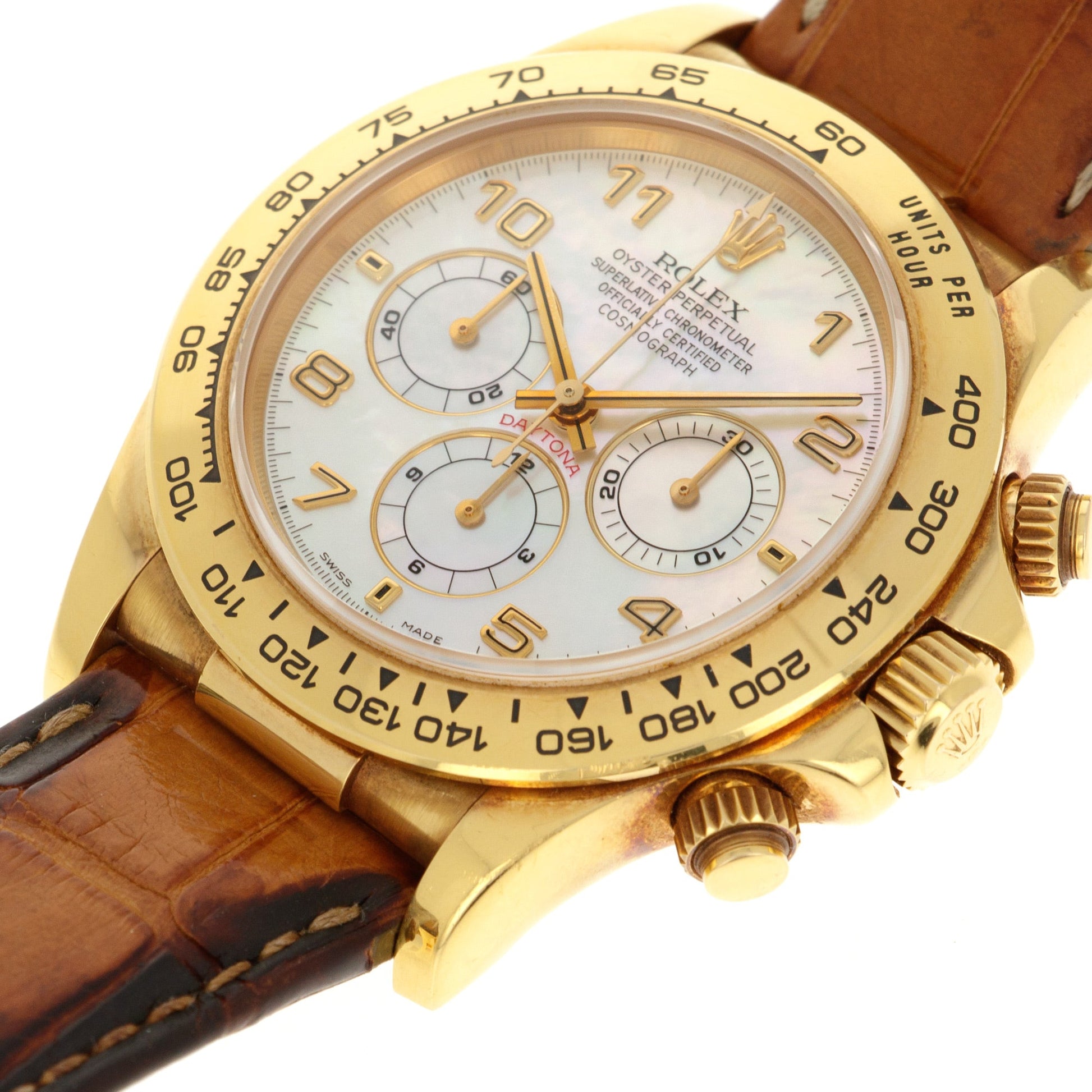 Rolex Yellow Gold Zenith Daytona MOP, Ref. 16518