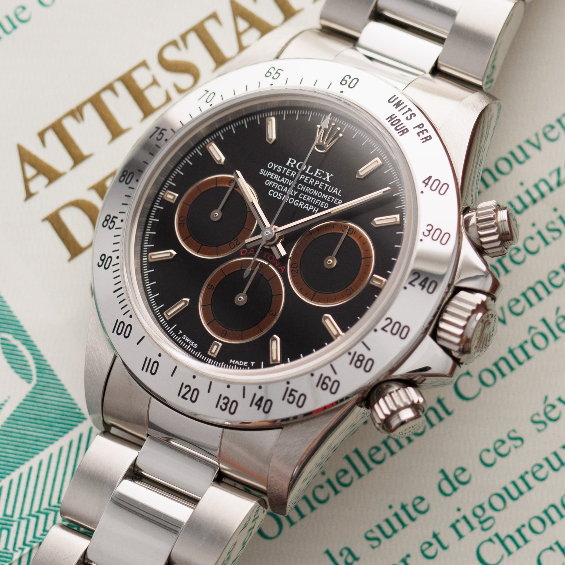 Rolex Steel Daytona Ref. 16520 with Patrizzi Dial in Exceptional Condition