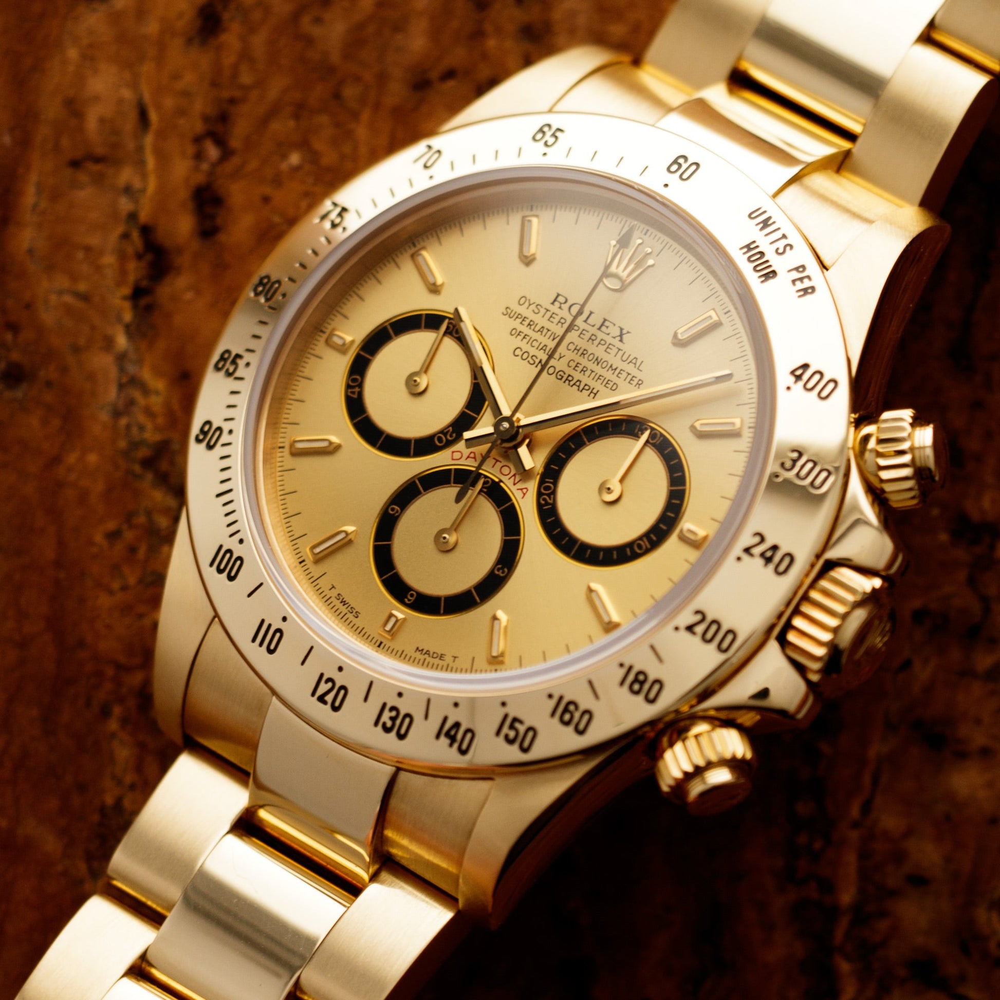 Rolex Yellow Gold Zenith Inverted Daytona Ref. 16528