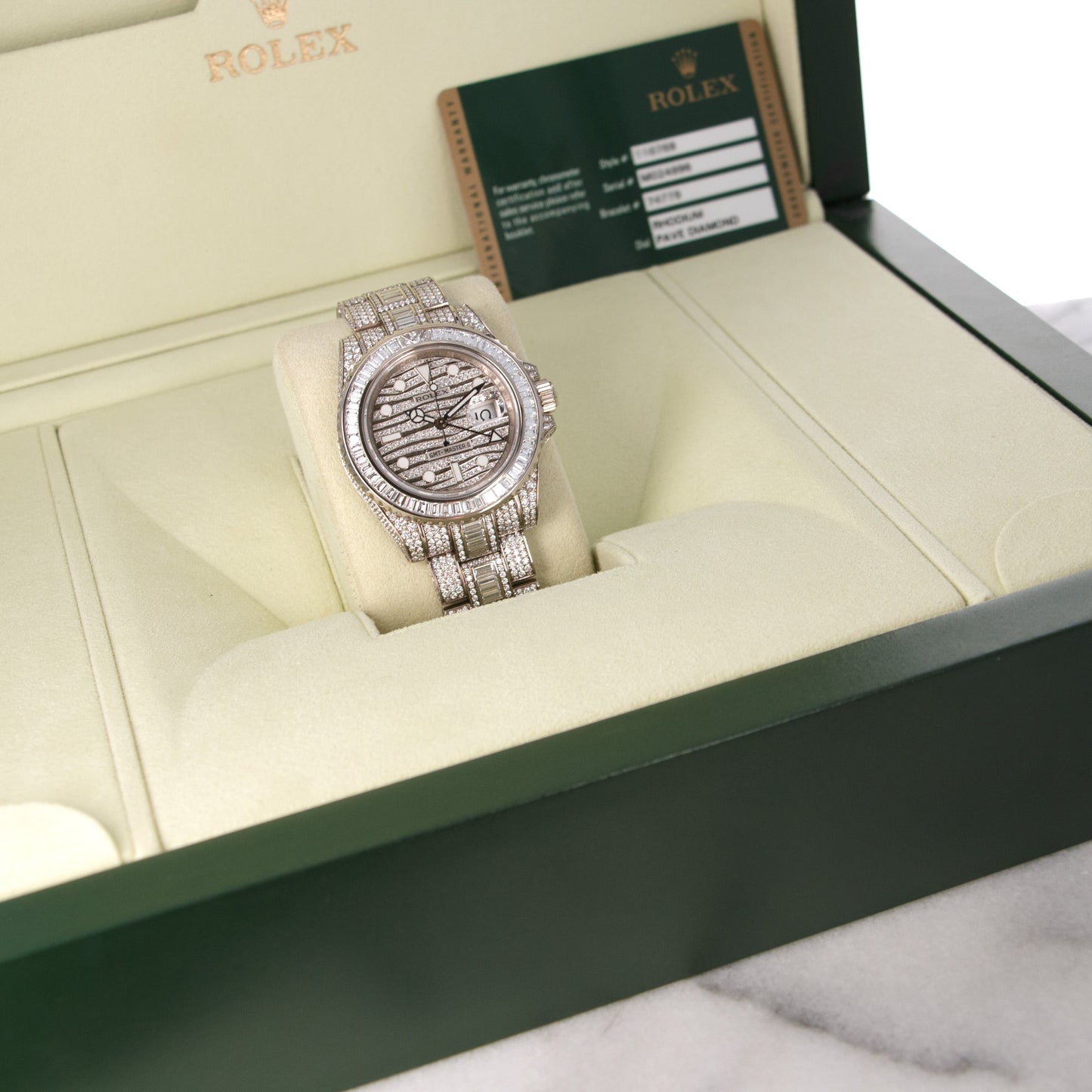 Rolex White Gold GMT-Master Ice Watch Ref. 116769