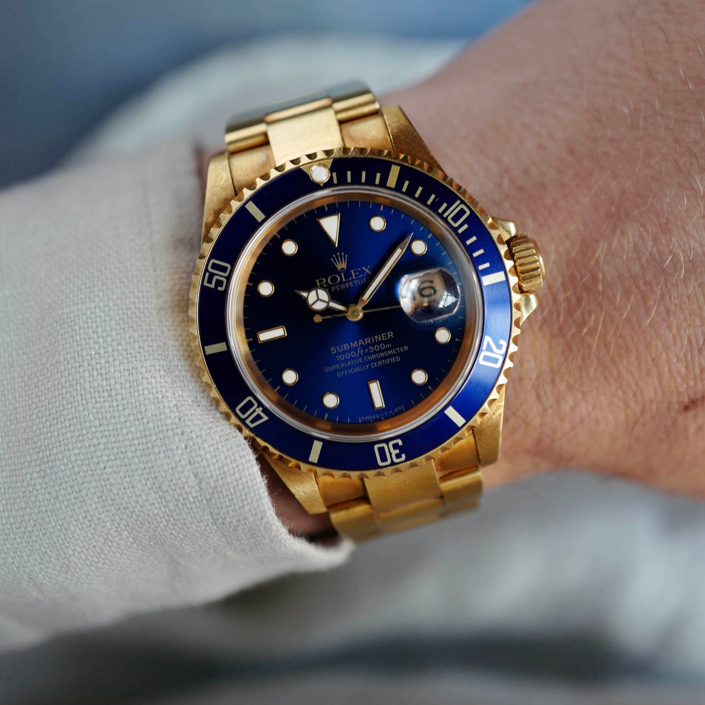 Rolex Yellow Gold Submariner Watch Ref. 16618 (NEW ARRIVAL)