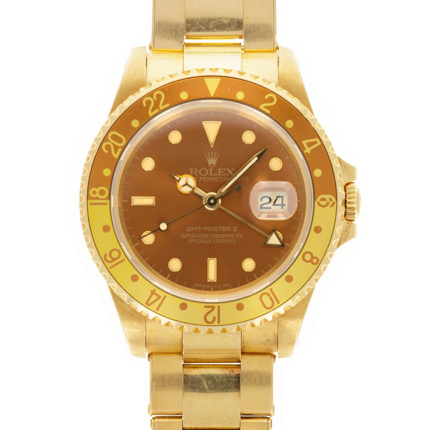 Rolex Yellow Gold GMT-Master II Watch Ref. 16718